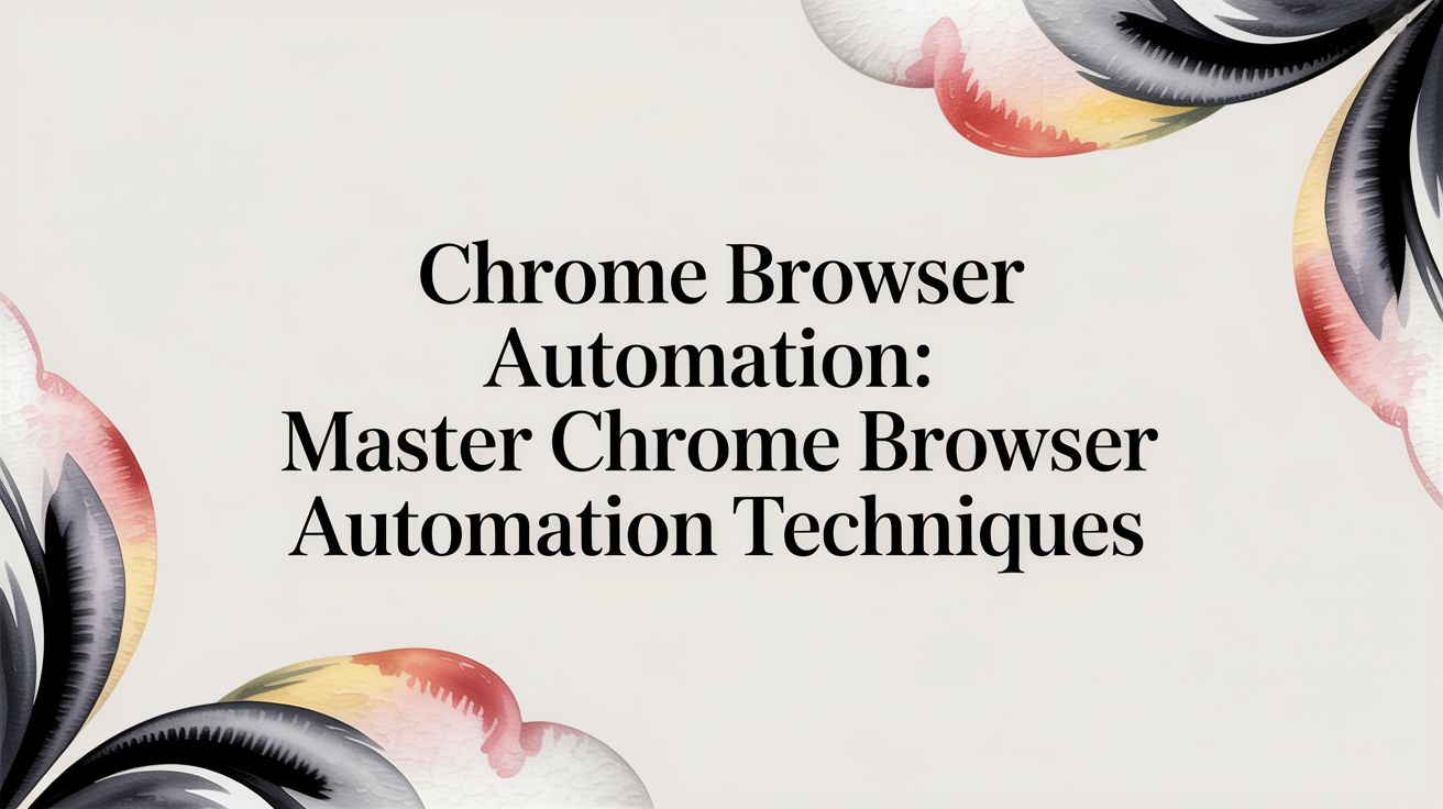 Chrome Browser Automation: Master chrome browser automation Techniques ...