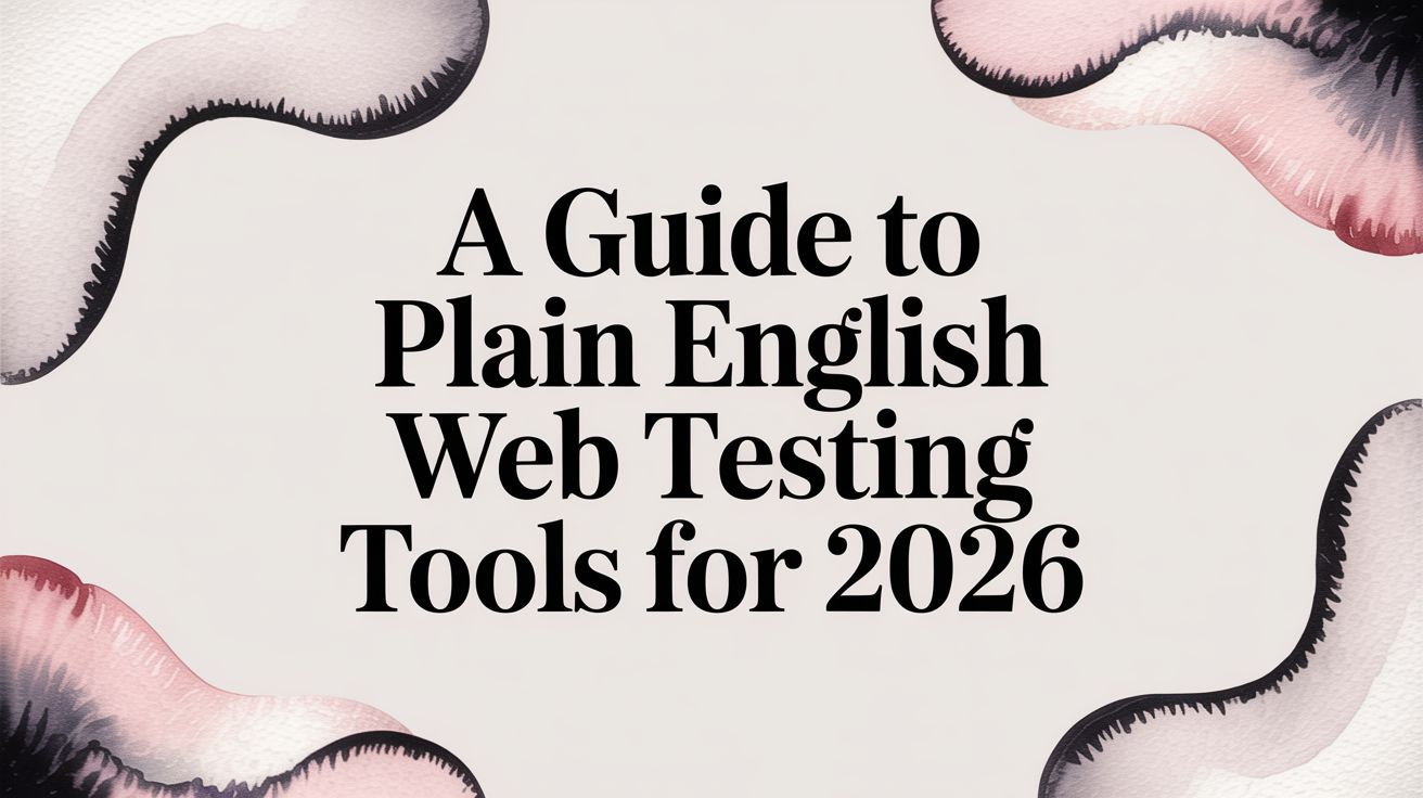 A Guide to Plain English Web Testing Tools for 2026 | e2eAgent.io