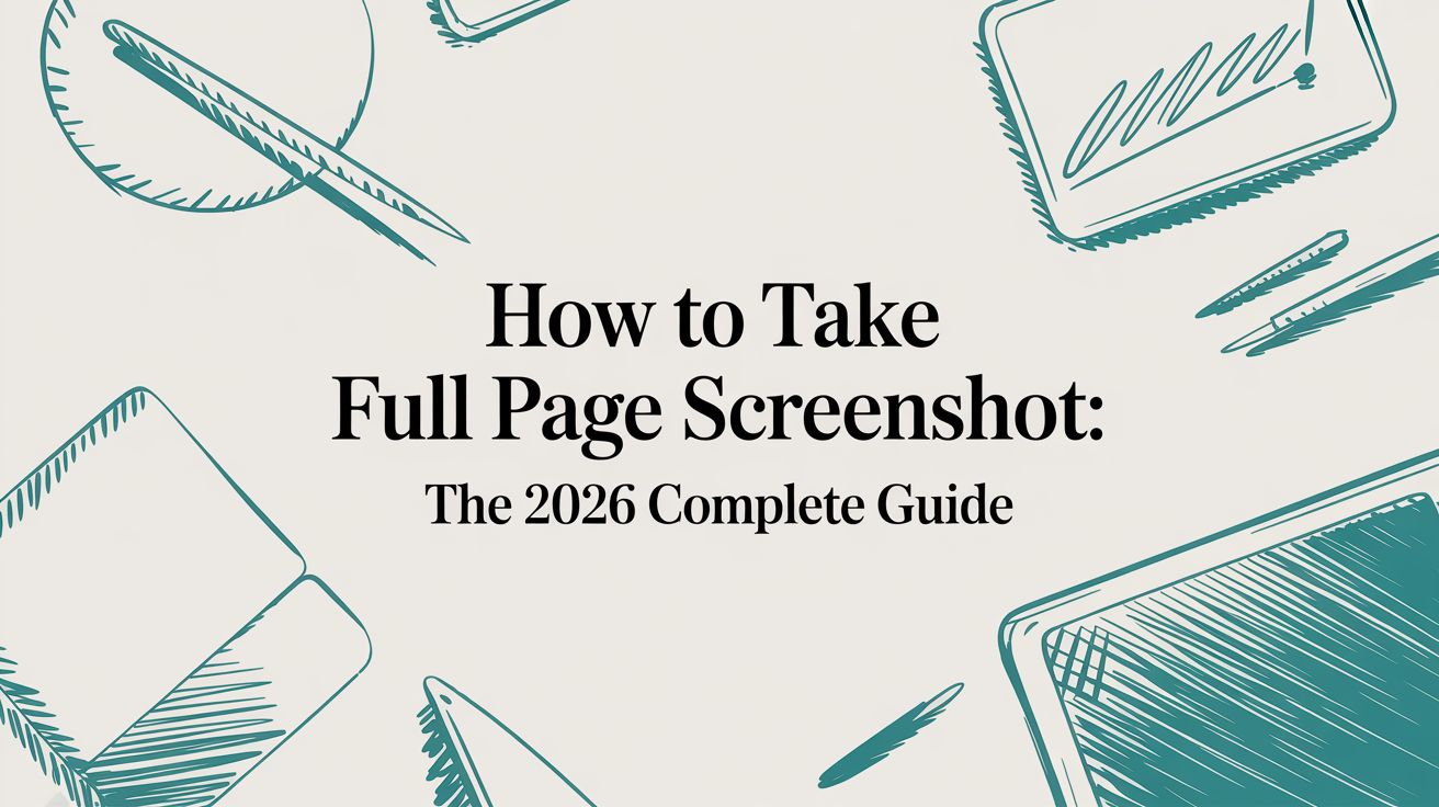 Creating A Guide Using Screenshots How to Take Full Page Screenshot: The 2026 Complete Guide ...