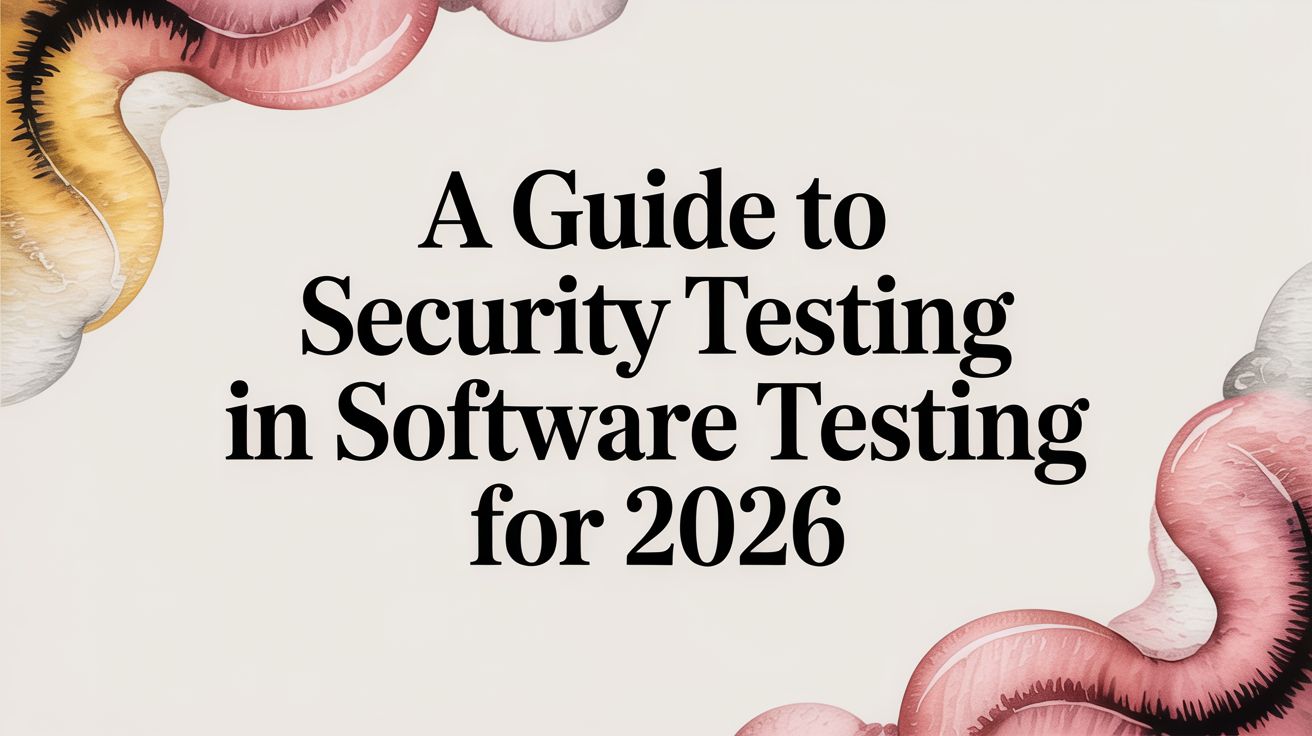 A Guide to Security Testing in Software Testing for 2026 | e2eAgent.io