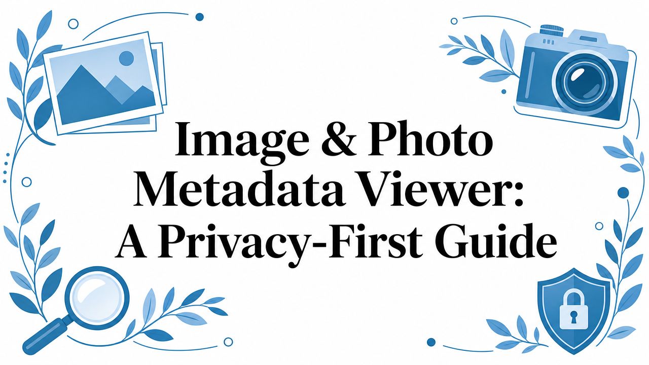 Image & Photo Metadata Viewer: A Privacy-First Guide | Digital ToolPad