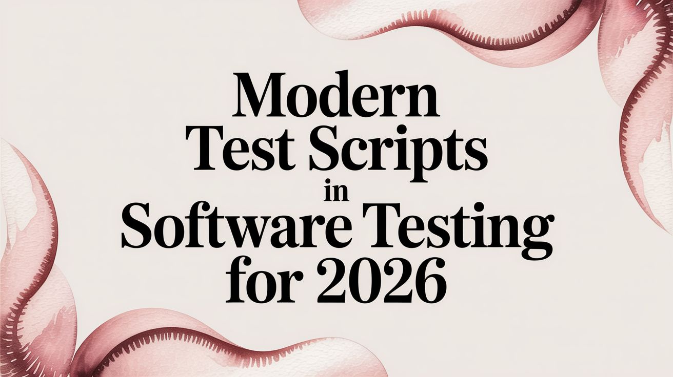 Modern Test Scripts in Software Testing for 2026 | e2eAgent.io