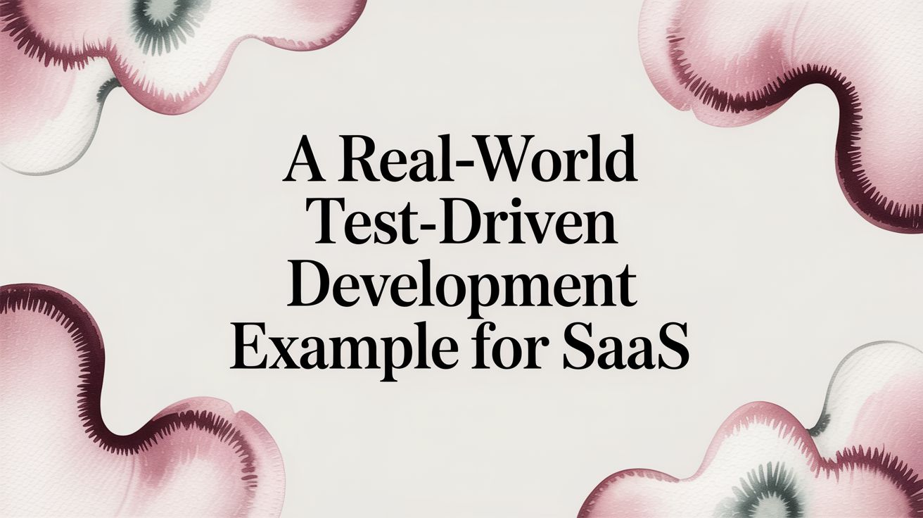 A Real-World Test-Driven Development Example For SaaS | e2eAgent.io
