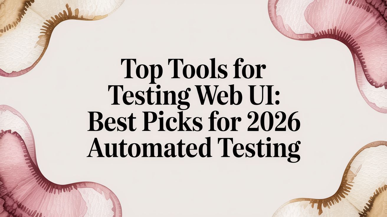 Top tools for testing web ui: Best picks for 2026 automated testing ...