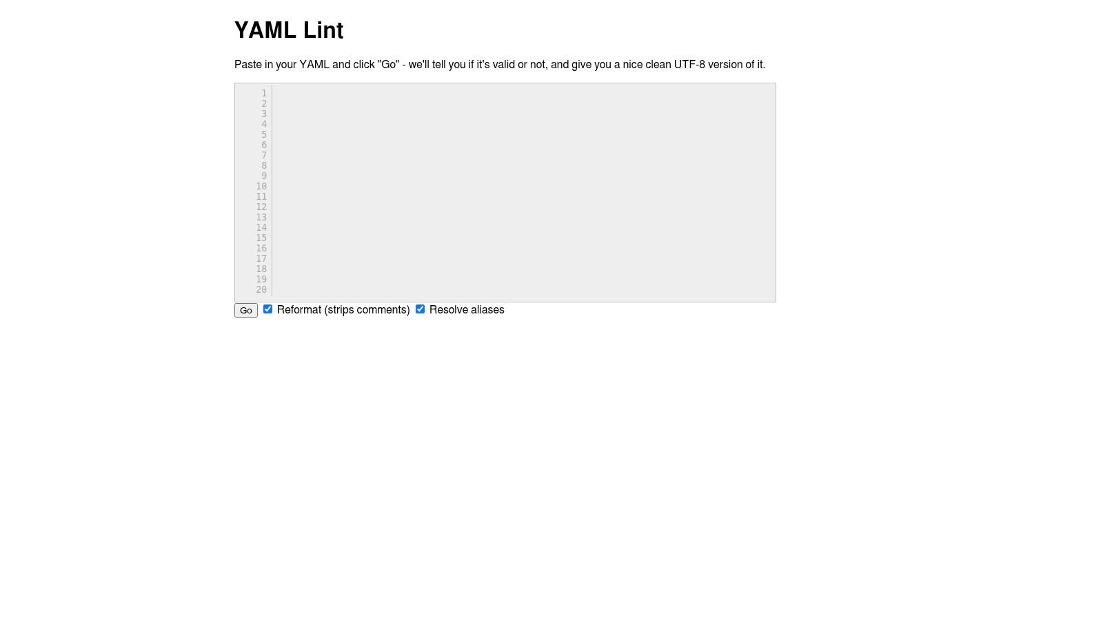 YAML Lint