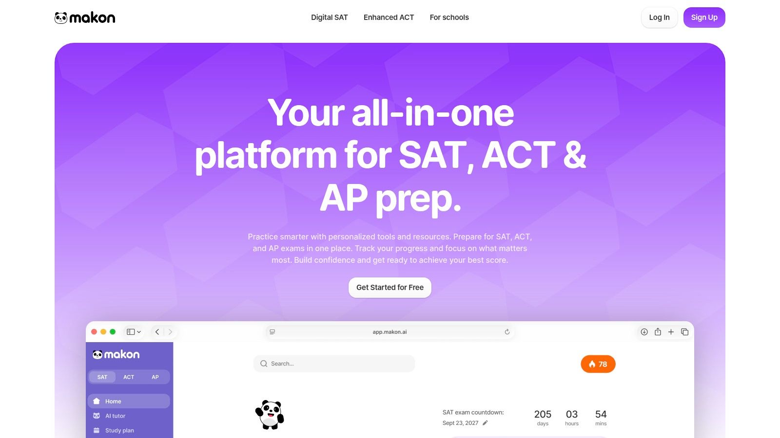 Screenshot from https://www.makon.ai