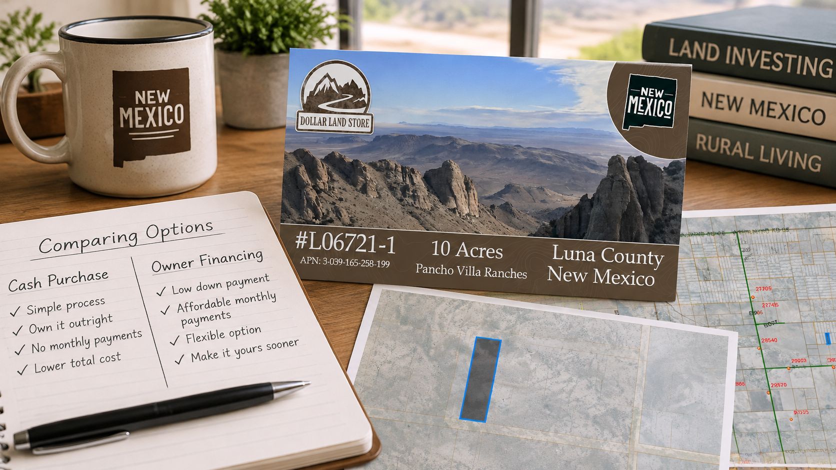 #L06721-1 10 Acres in Luna County, NM $8,999 ($111.47/Month)