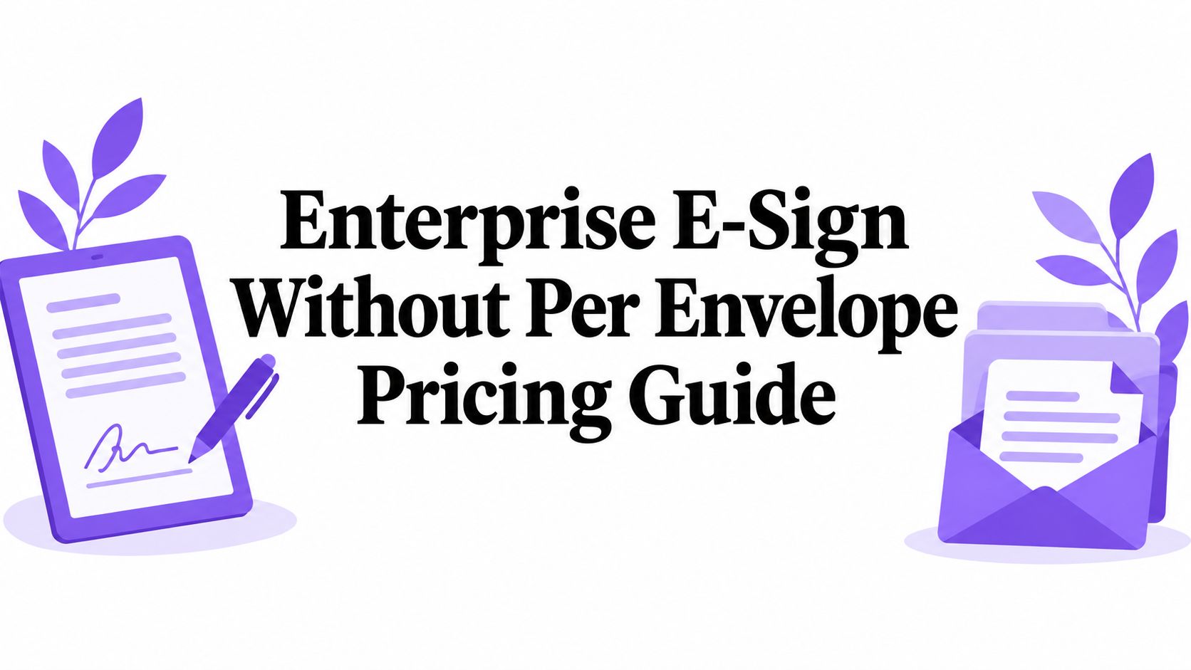 Enterprise E-Sign Without Per Envelope Pricing Guide