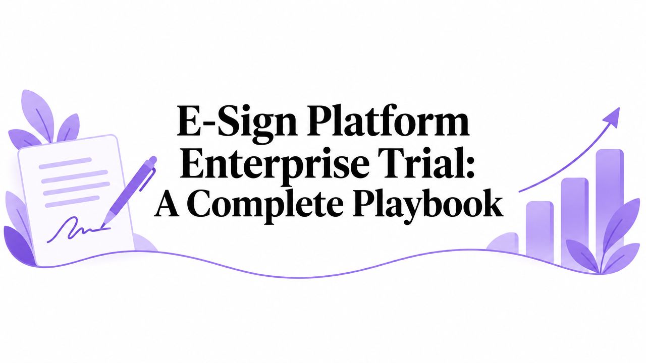 E-Sign Platform Enterprise Trial: A Complete Playbook