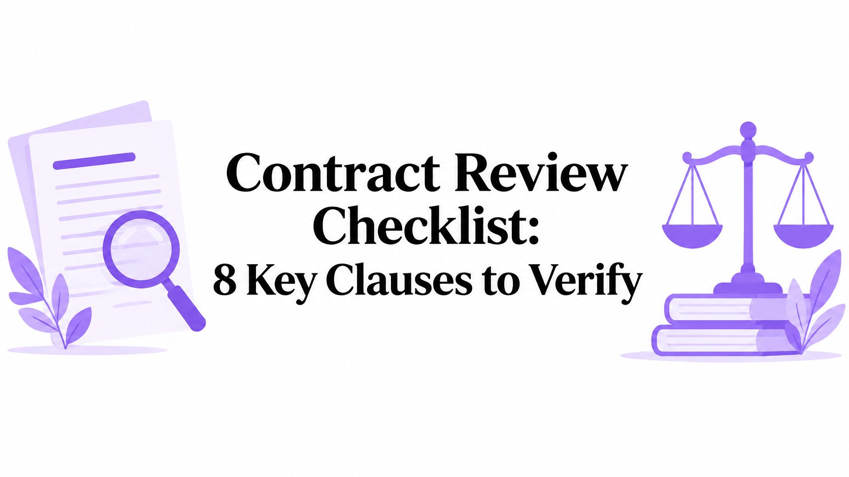 Contract Review Checklist: 8 Key Clauses to Verify