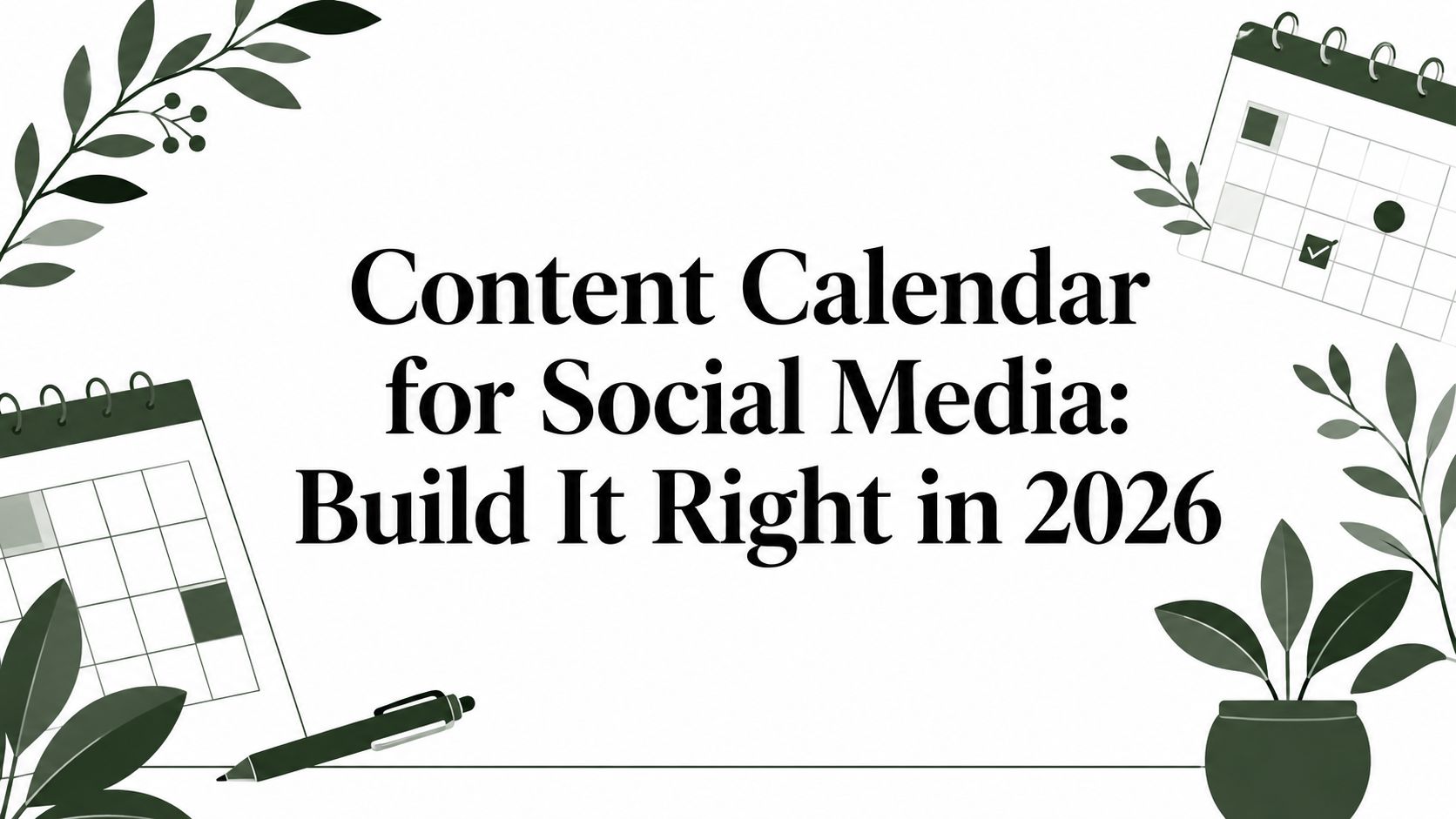Content Calendar for Social Media: Build It Right in 2026
