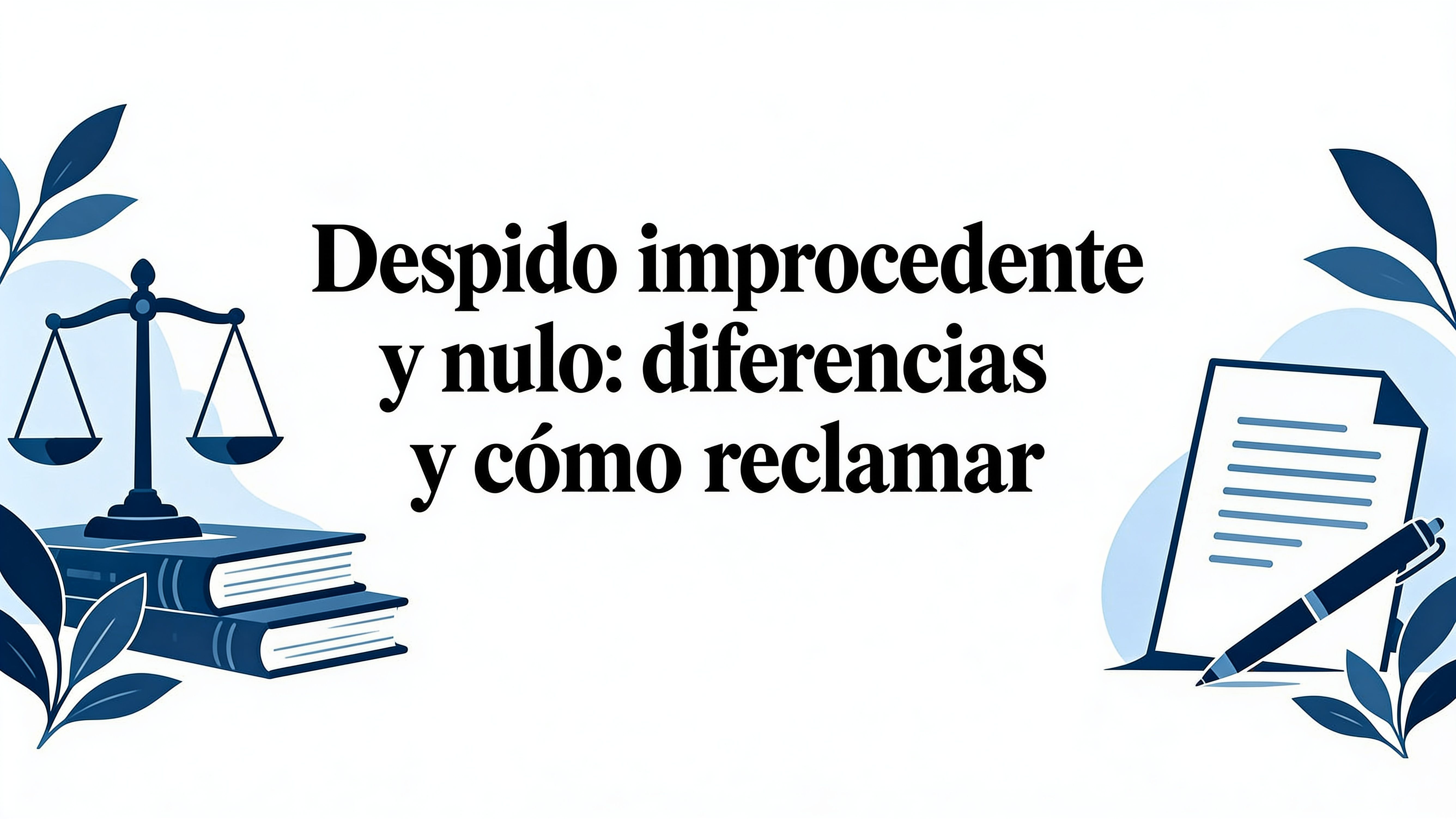 Despido improcedente nulo diferencias y cómo reclamar