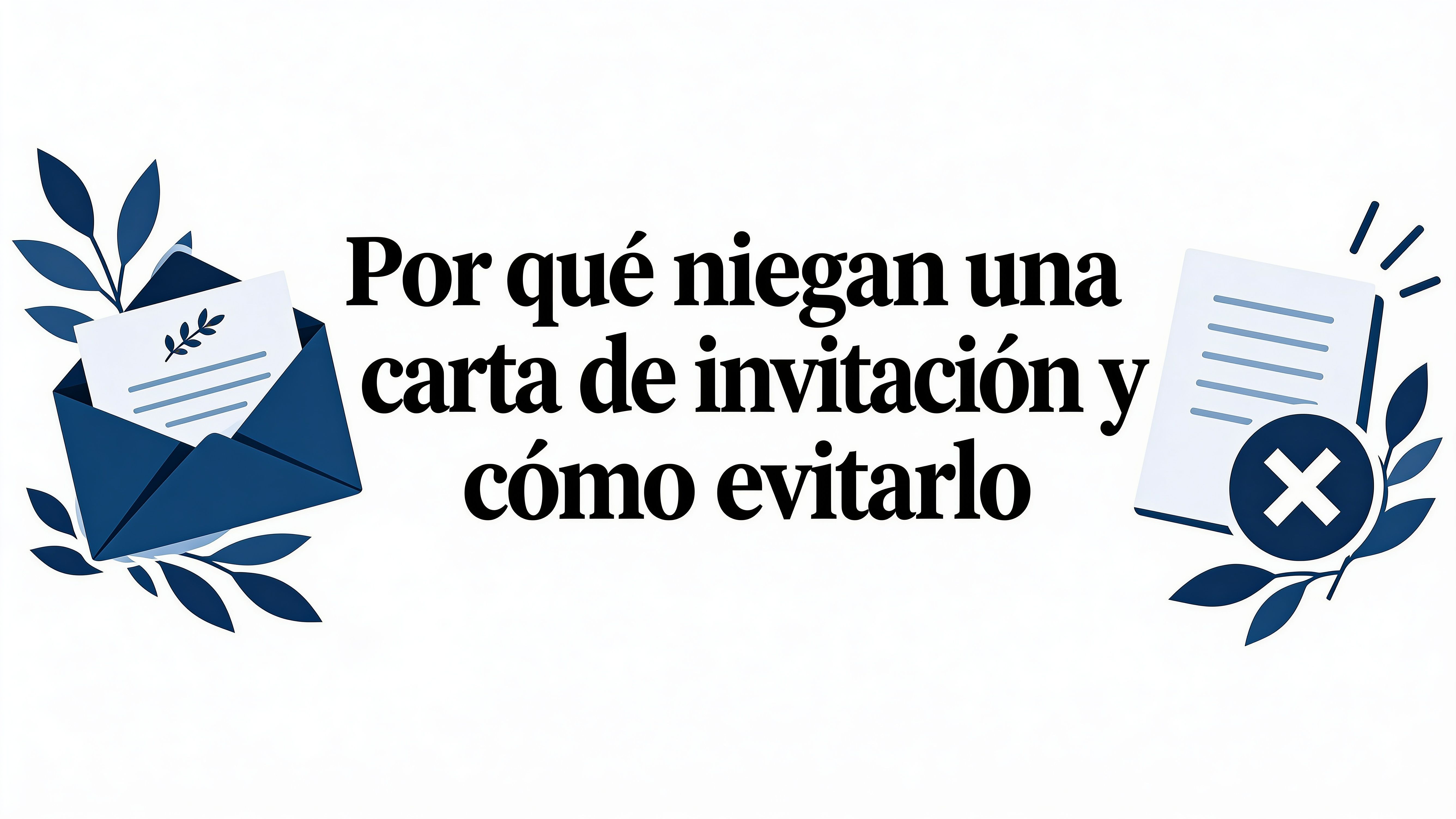 Porque niegan una carta de invitación y cómo evitarlo