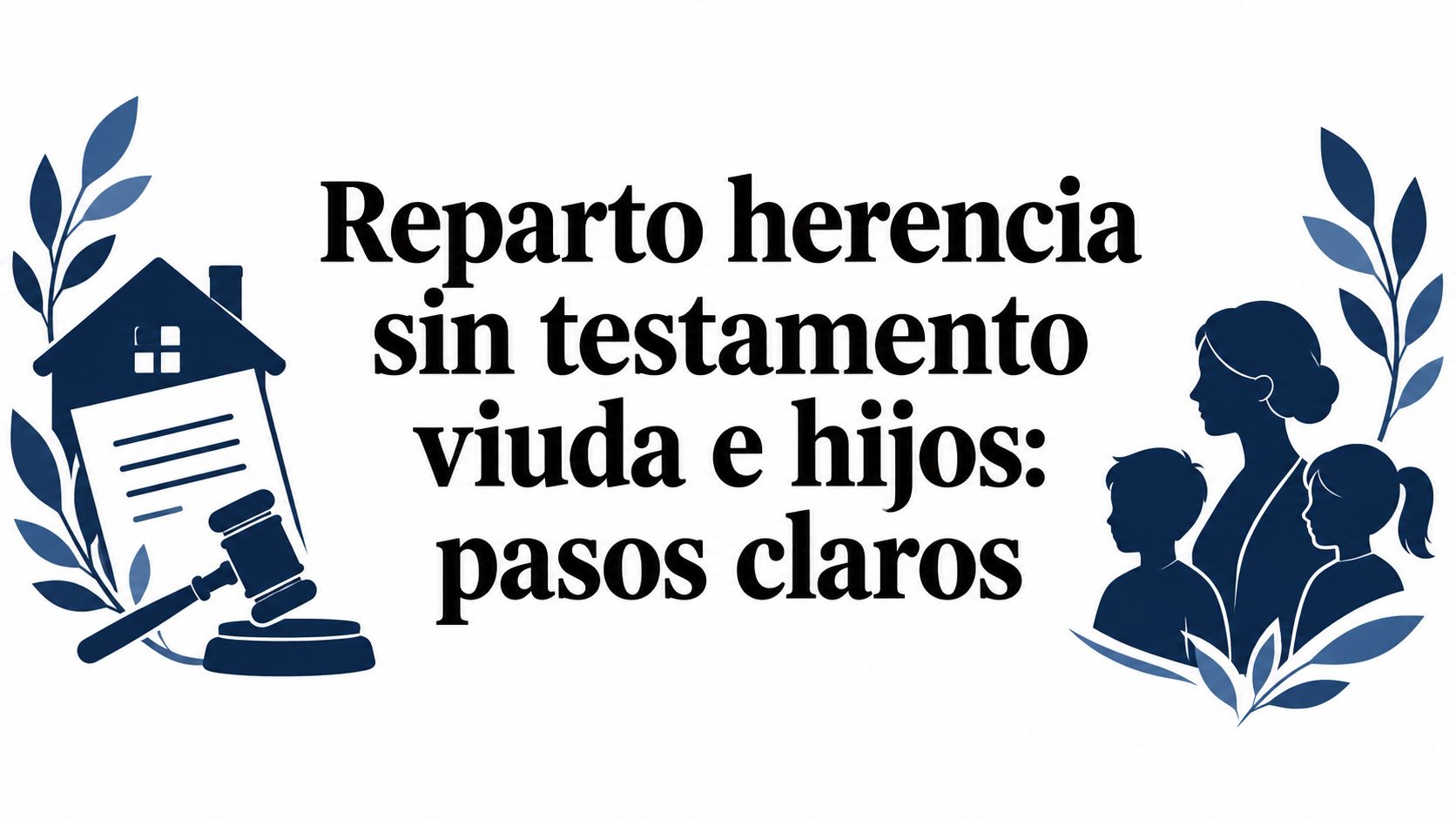 Reparto herencia sin testamento viuda e hijos: pasos claros