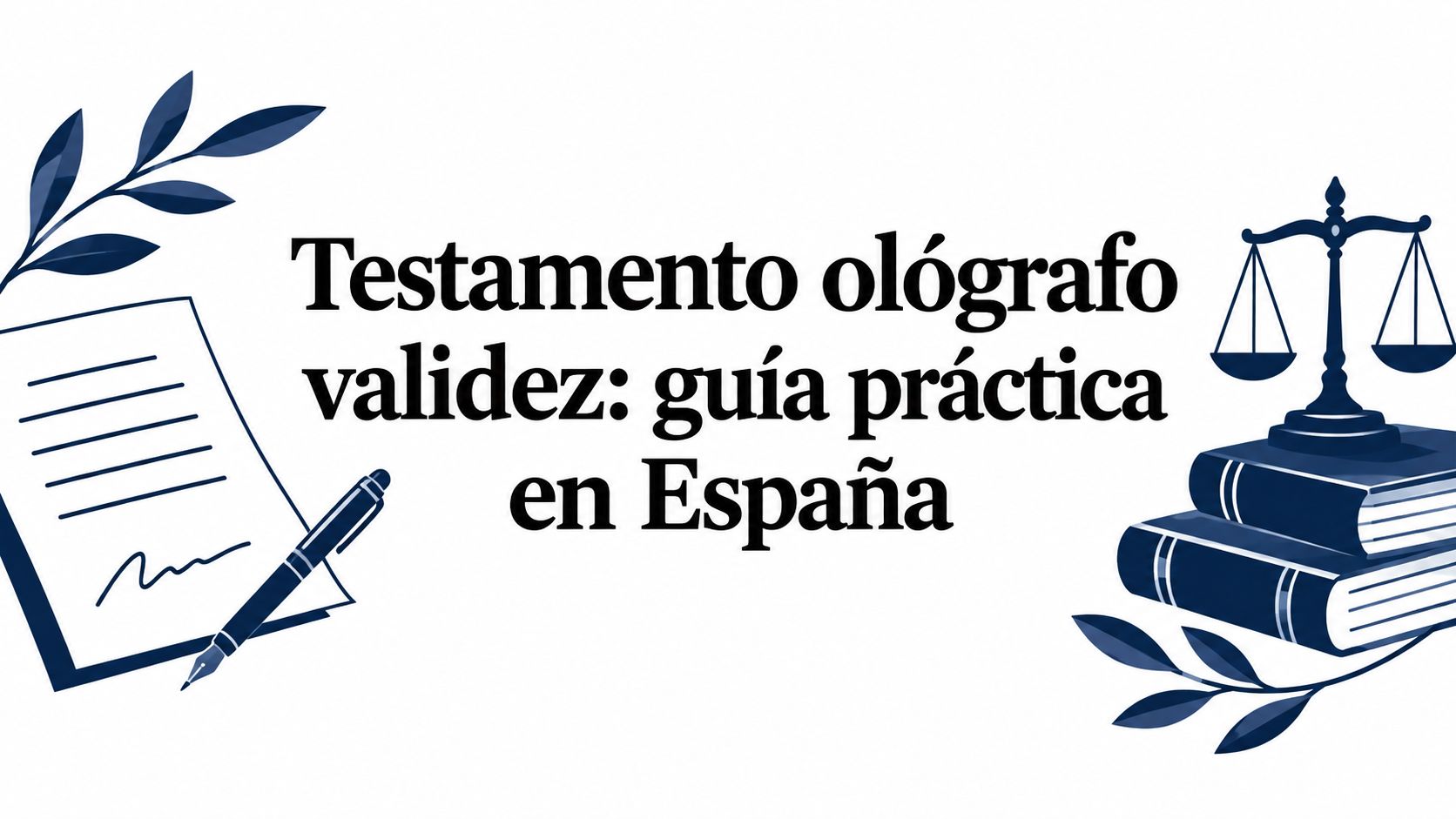 Testamento ológrafo validez: guía práctica en España