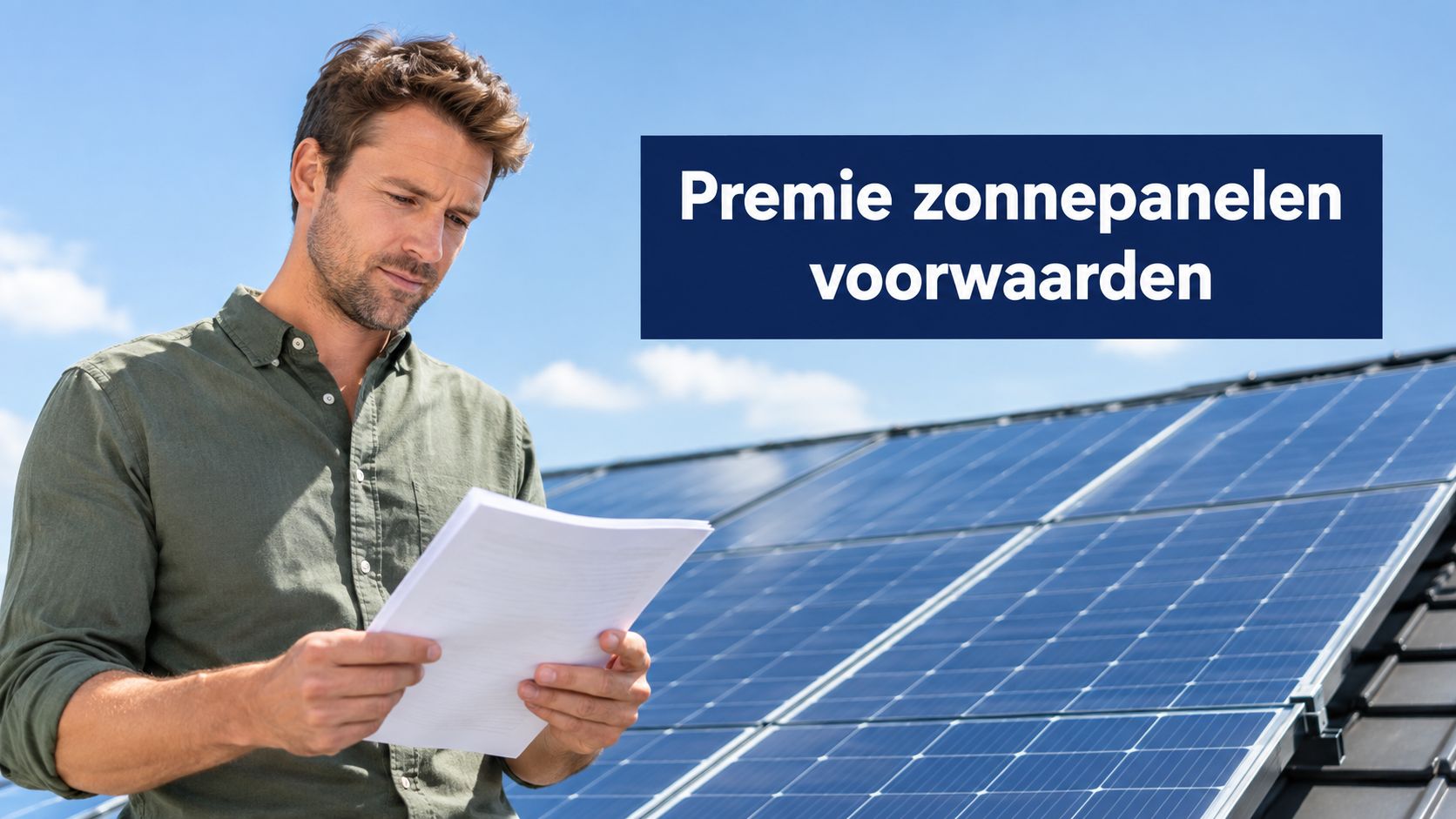 Premie zonnepanelen voorwaarden in 2026