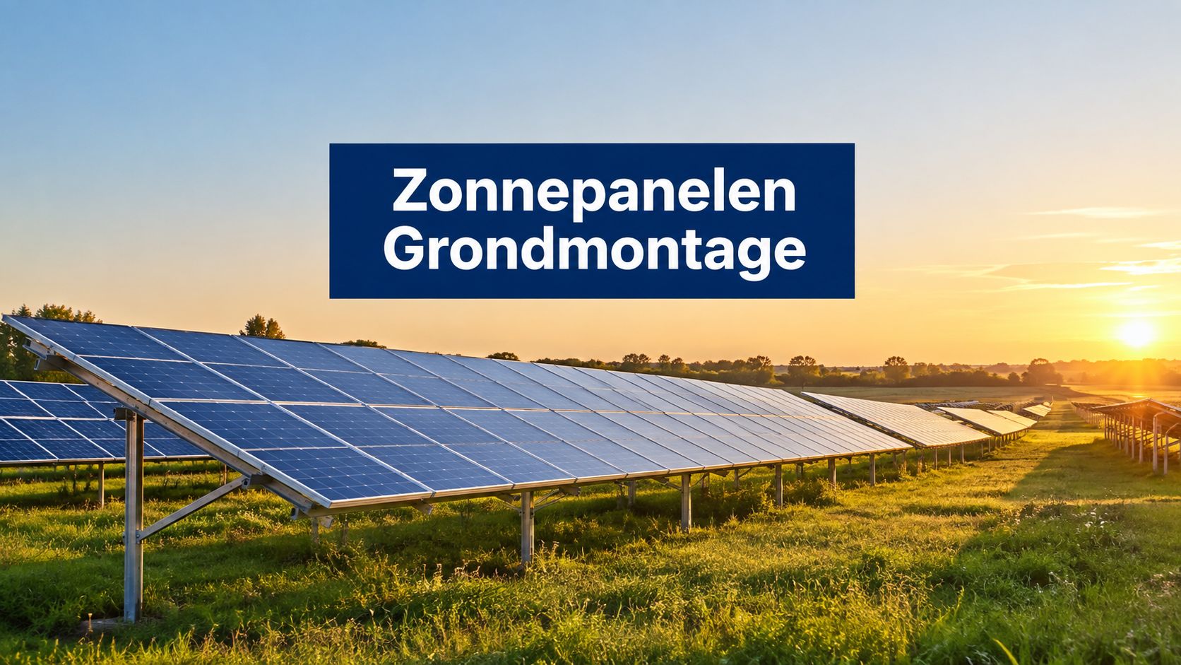 Zonnepanelen plaatsen op de grond in België