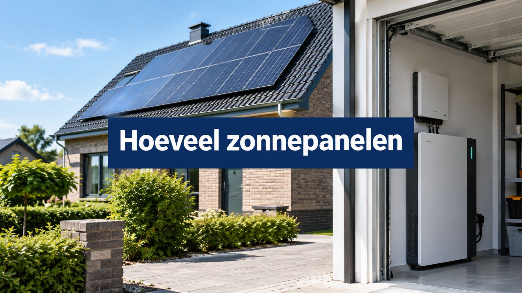 Hoeveel zonnepanelen heb ik nodig voor thuisbatterij