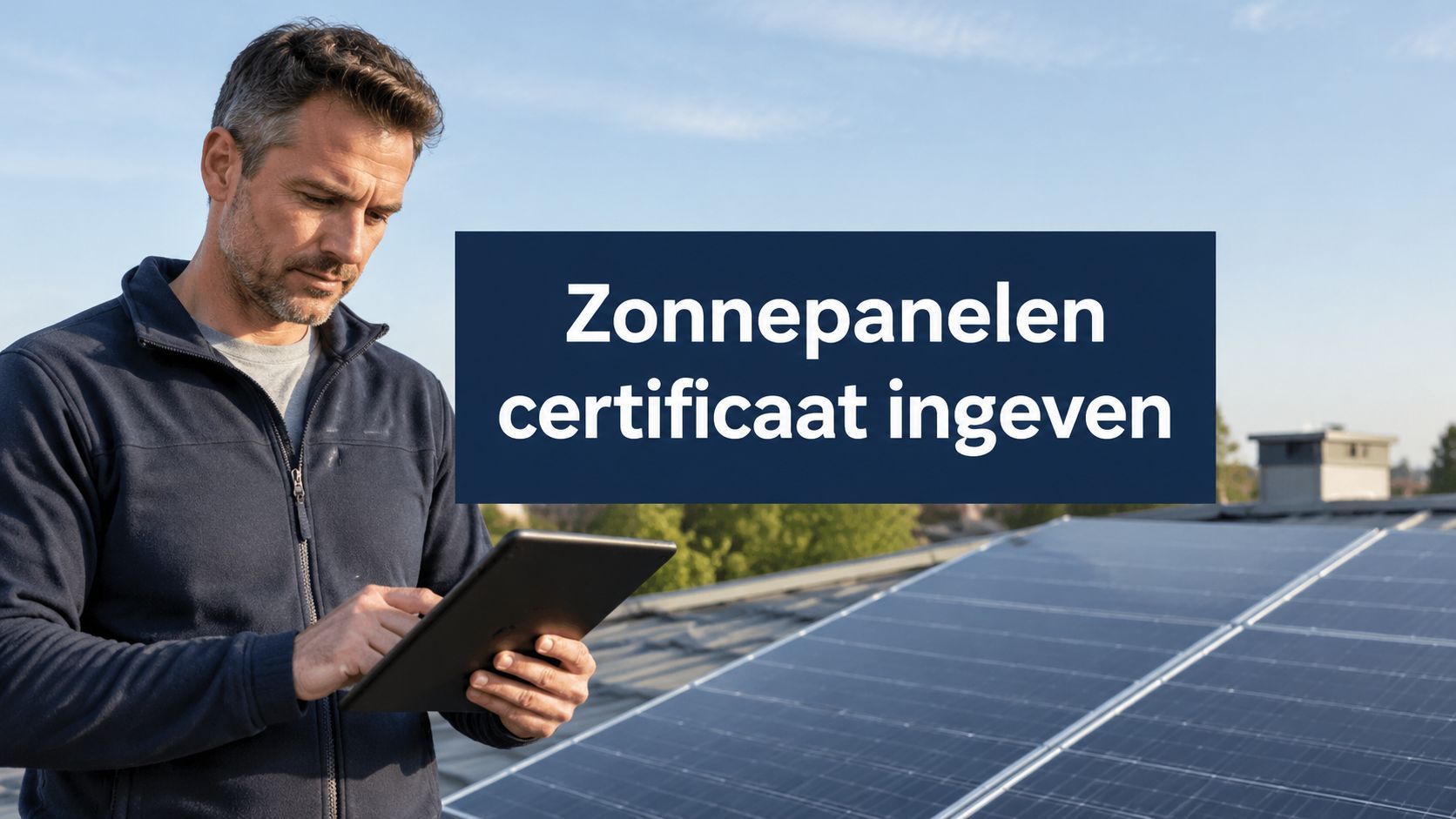Zonnepanelen certificaat ingeven bij Fluvius