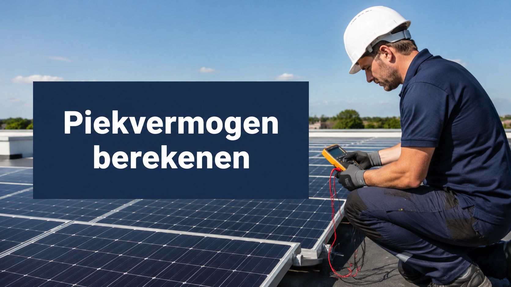 Piekvermogen zonnepanelen berekenen