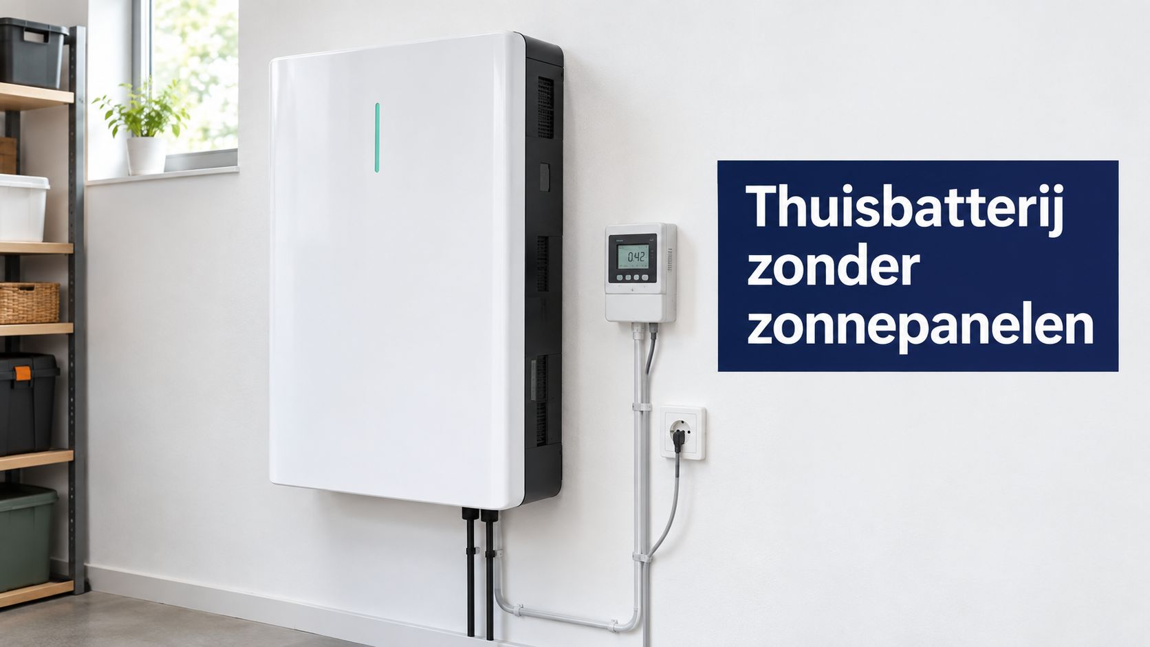 Thuisbatterij zonder zonnepanelen: wat het oplevert