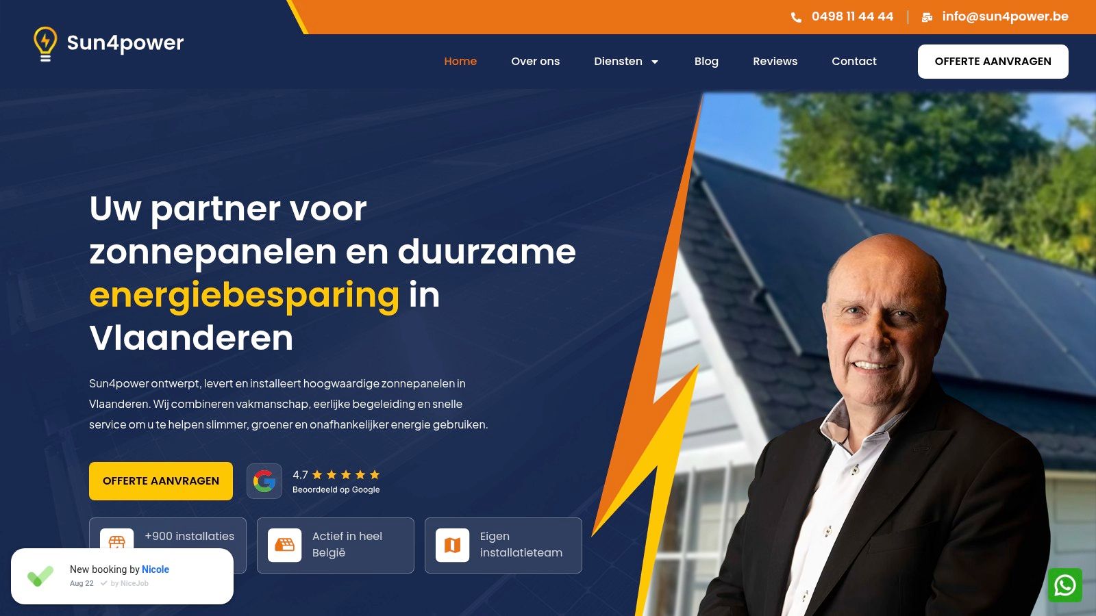 Screenshot from https://sun4power.be