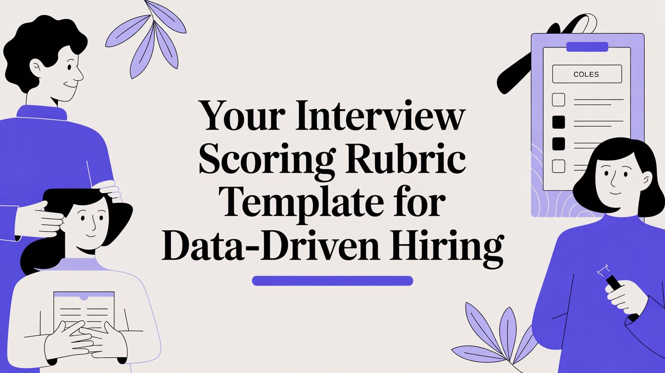 Your Guide to Using an Interview Scoring Rubric Template
