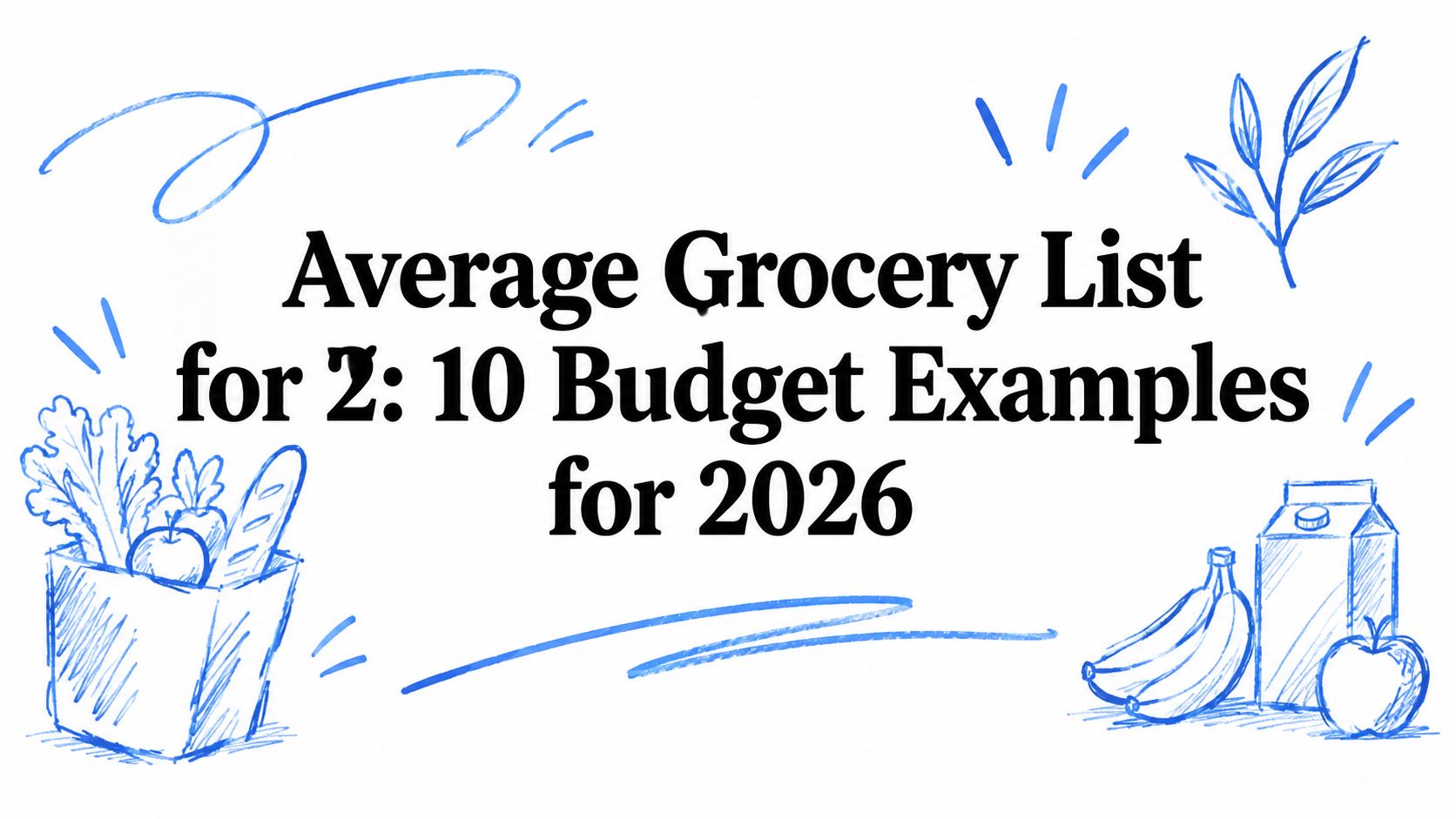 Average Grocery List for 2: 10 Budget Examples for 2026
