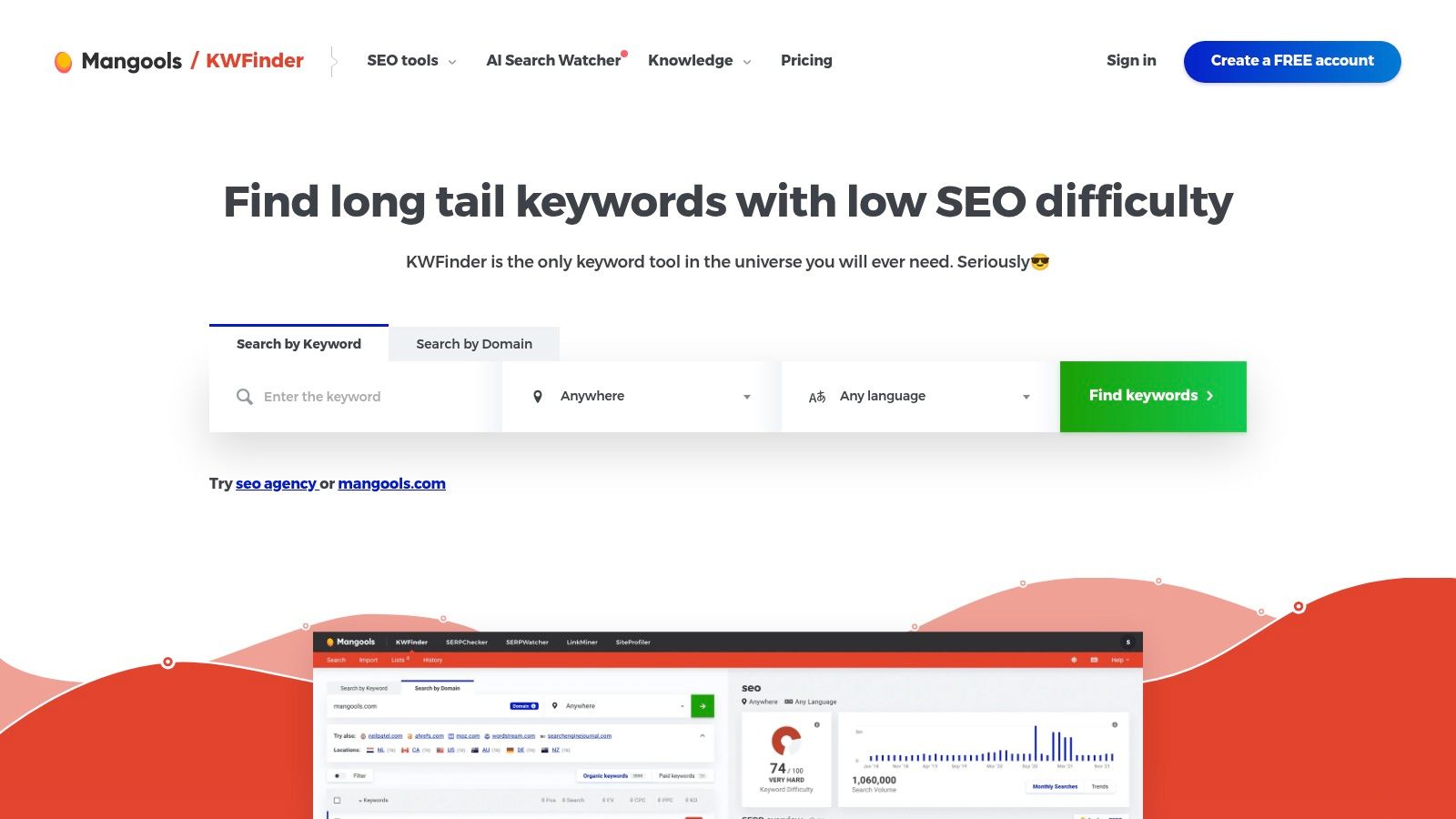 Mangools – KWFinder