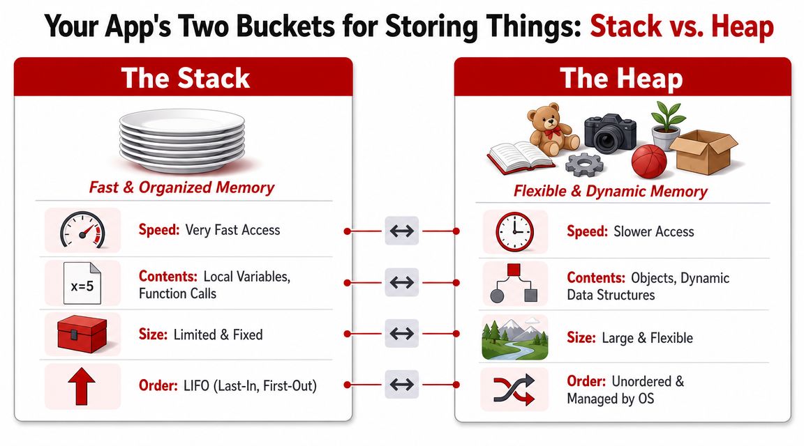 Stack vs Heap: What Web Developers Need to Know - Wise Web