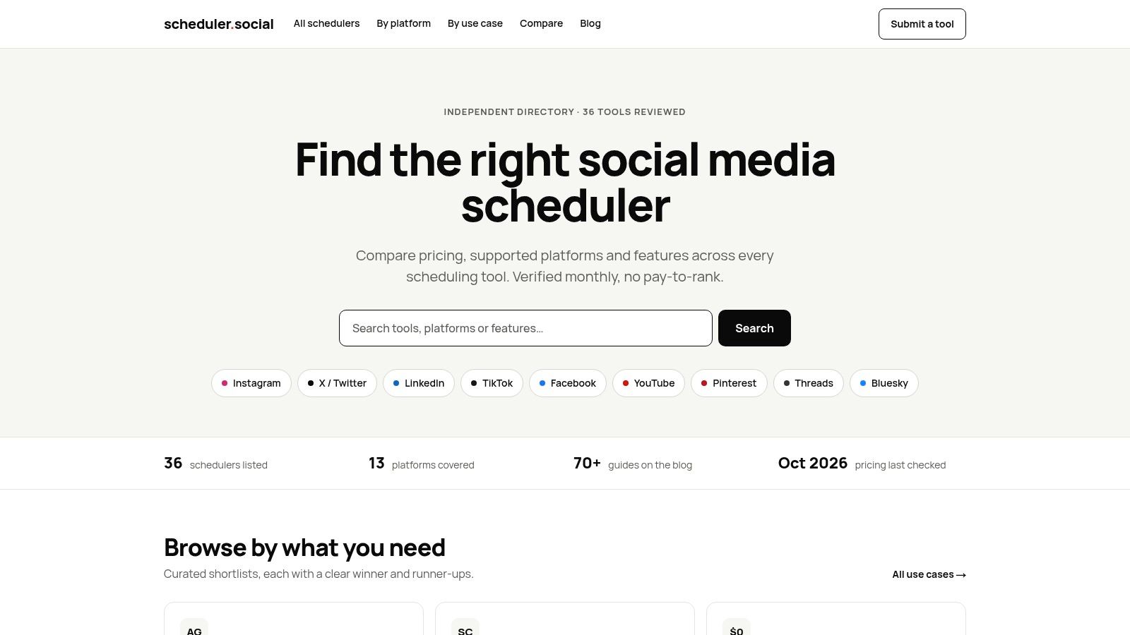 Screenshot from https://scheduler.social