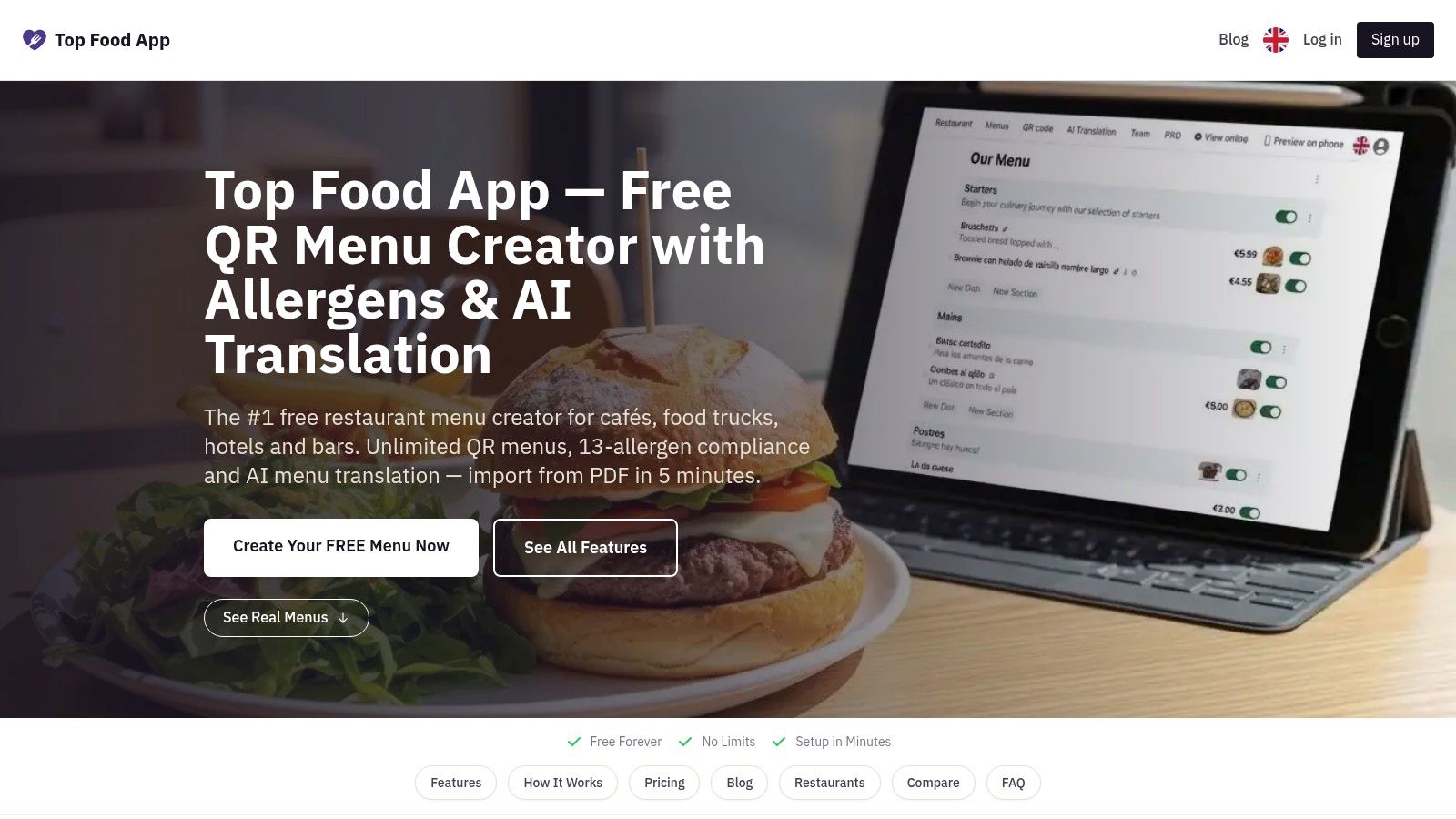 Screenshot from https://topfood.app/en