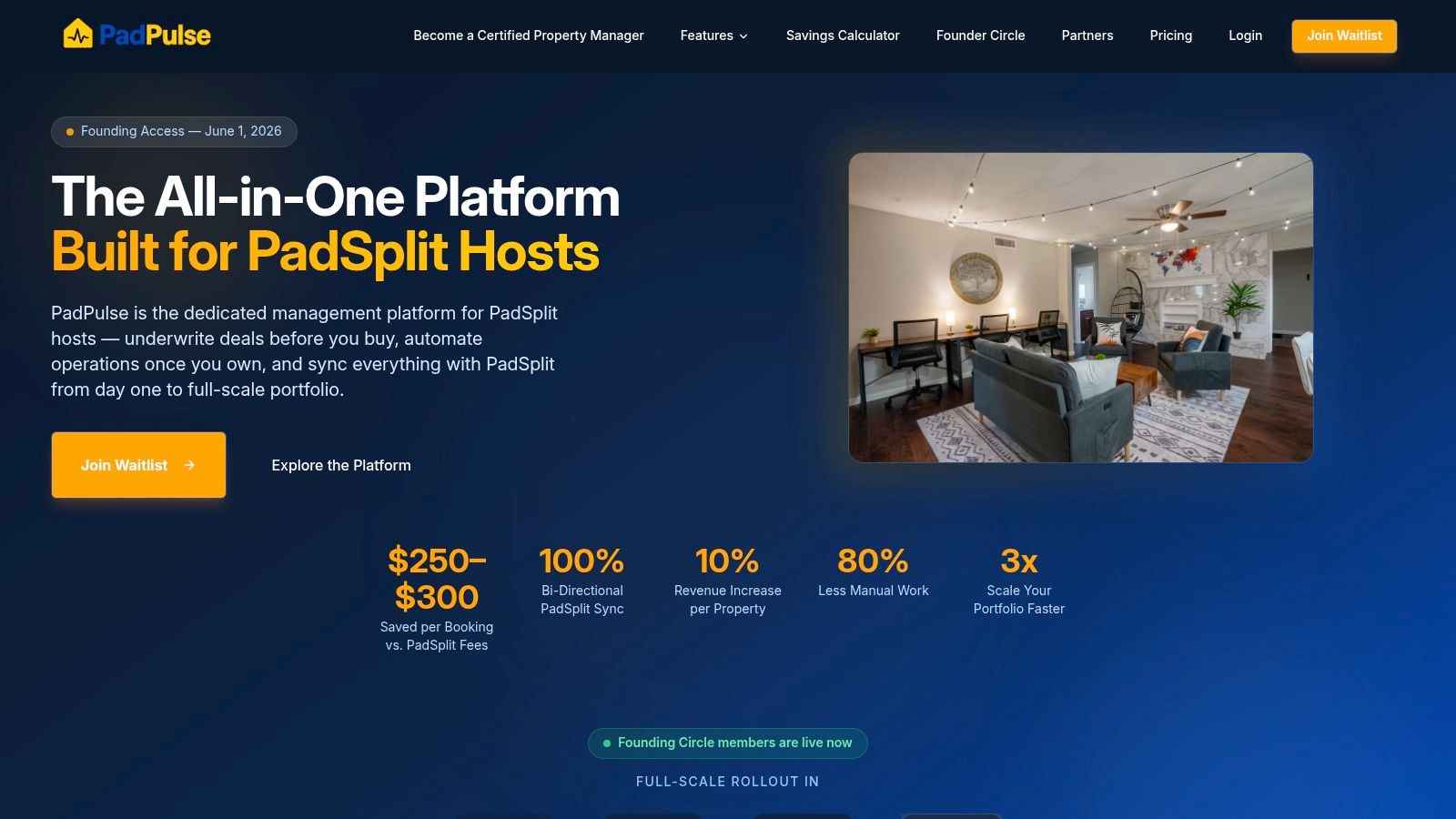 Screenshot from https://padpulse.io
