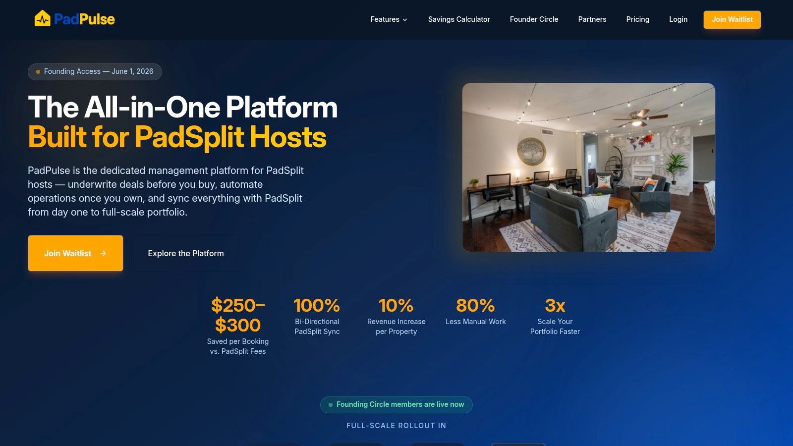 Screenshot from https://padpulse.io