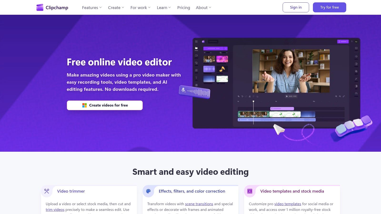 Microsoft Clipchamp