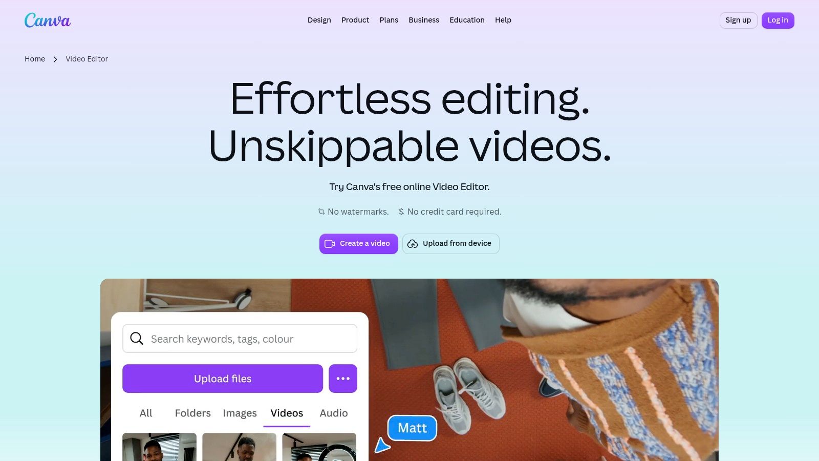 Canva Video Editor