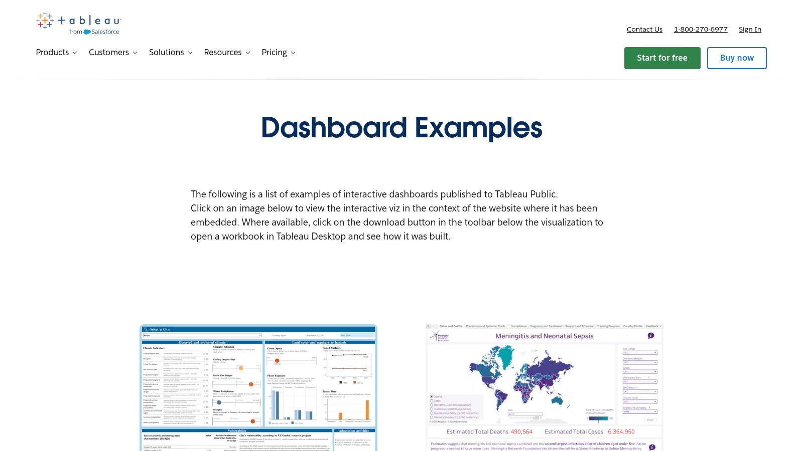 Tableau Public (Dashboard Examples)