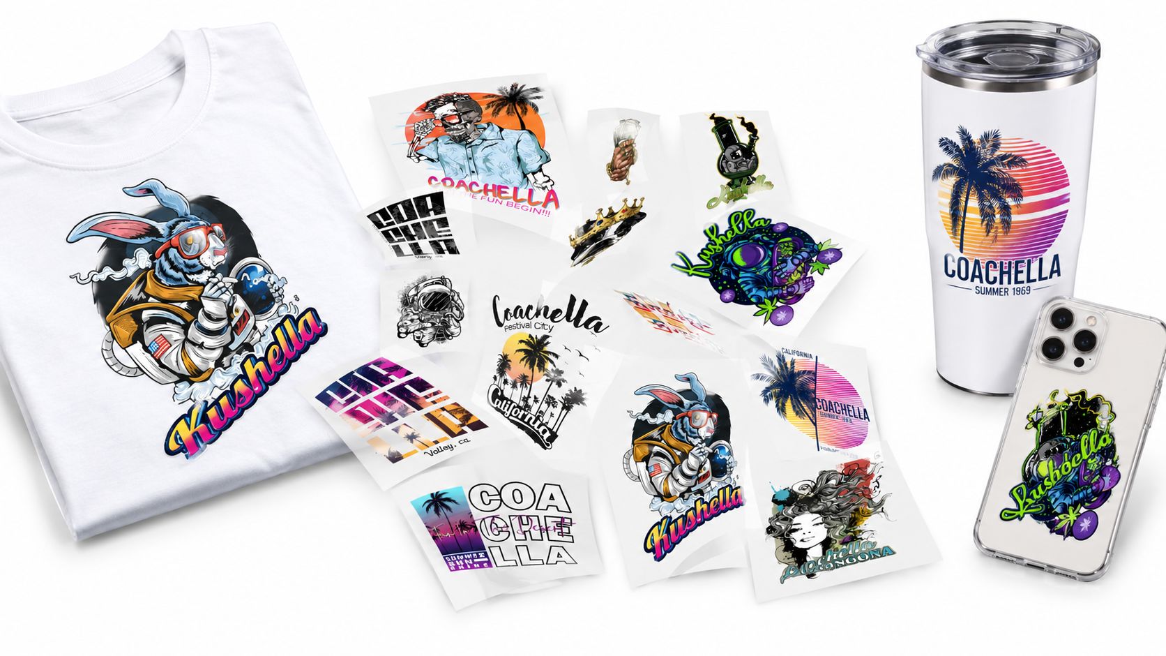 Free DTF UV DTF Sticker Sample Pack