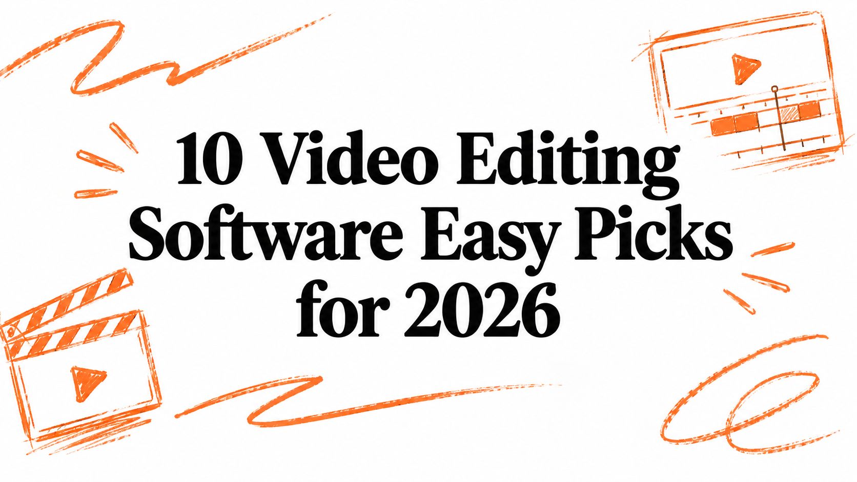 10 Video Editing Software Easy Picks for 2026