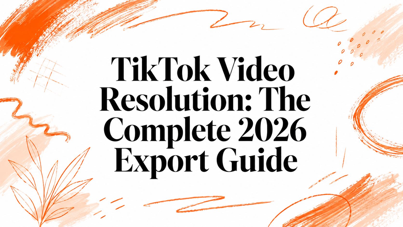 TikTok Video Resolution: The Complete 2026 Export Guide