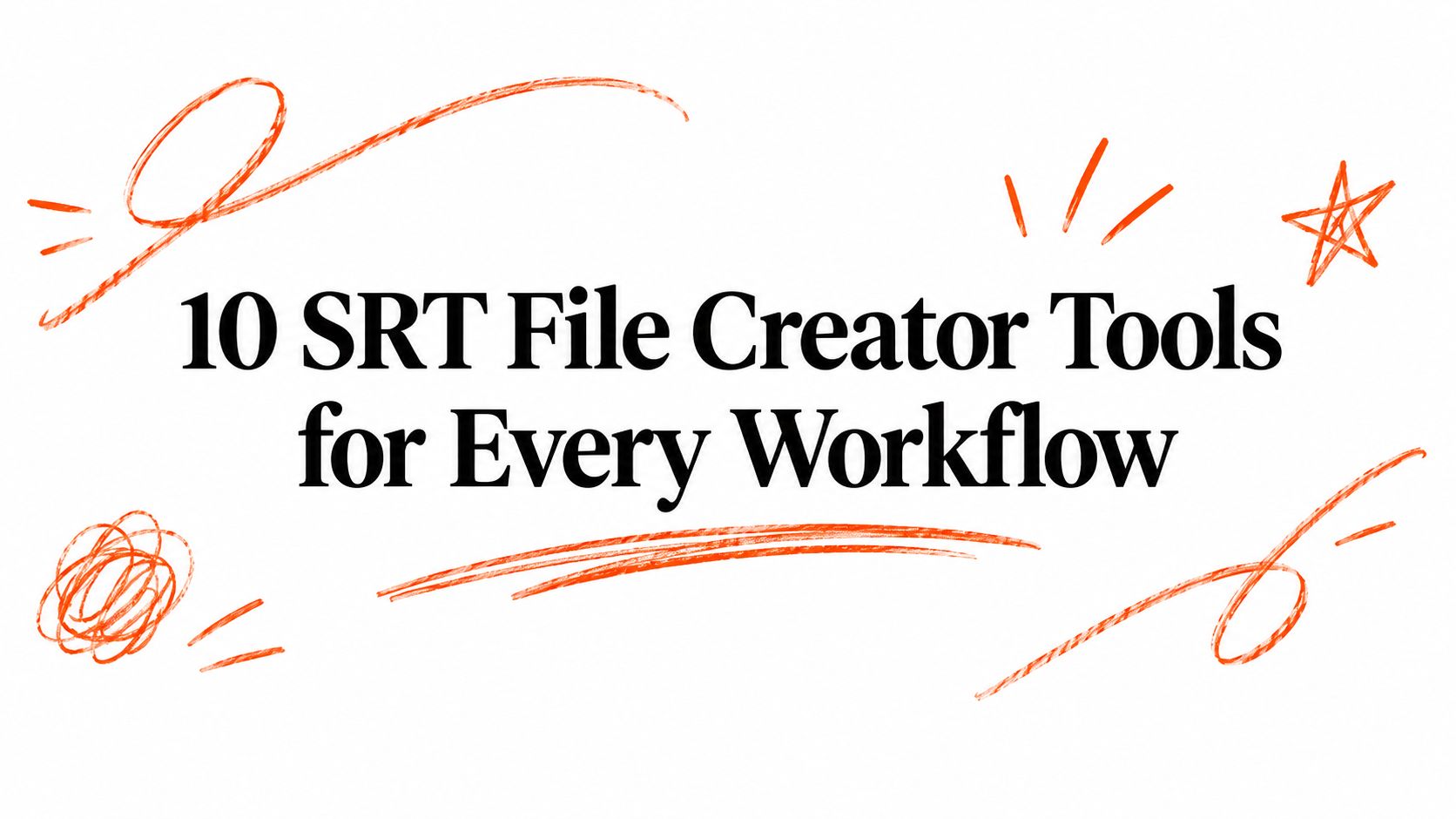 10 SRT File Creator Tools for Every Workflow
