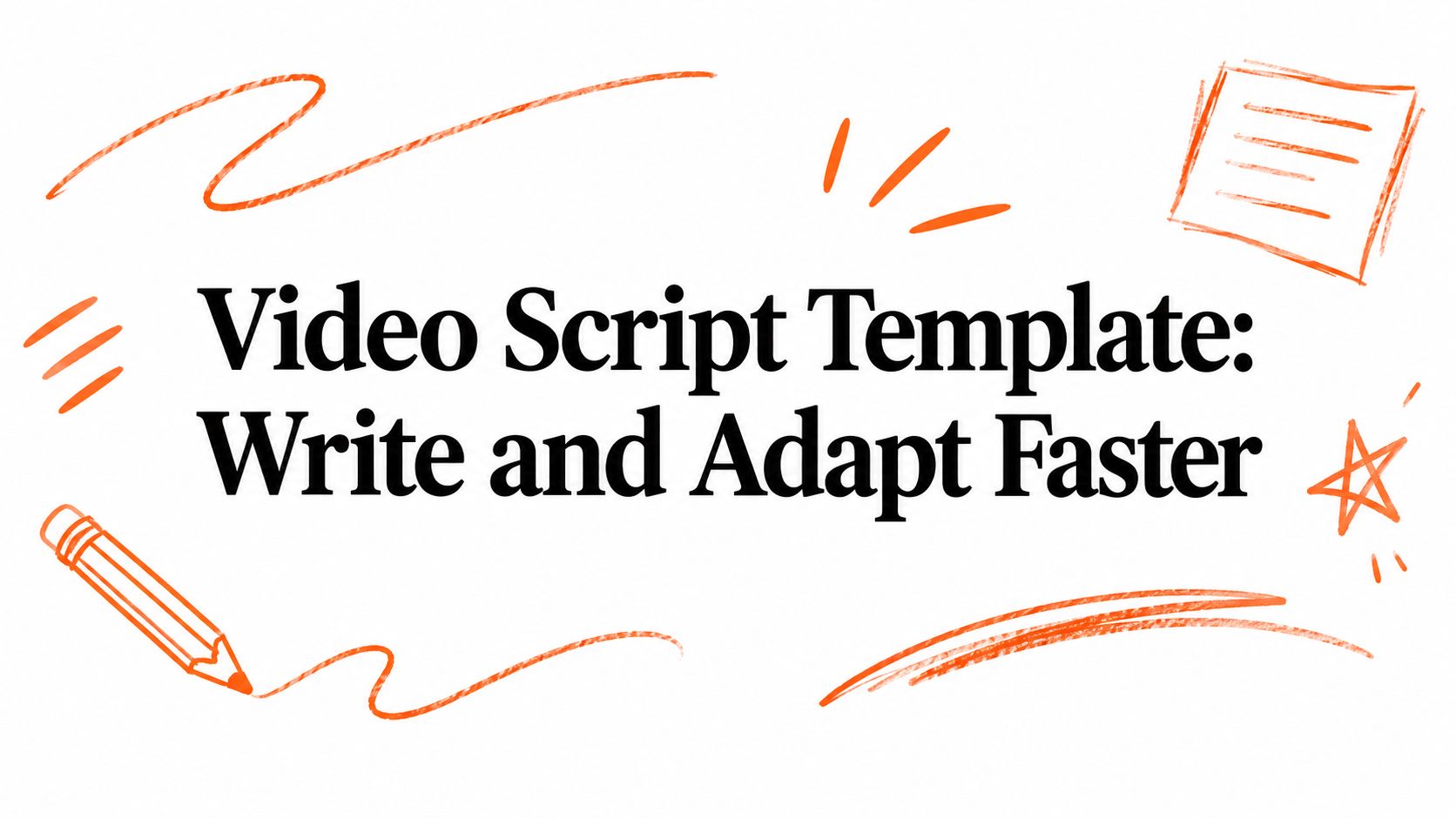 Video Script Template: Write and Adapt Faster