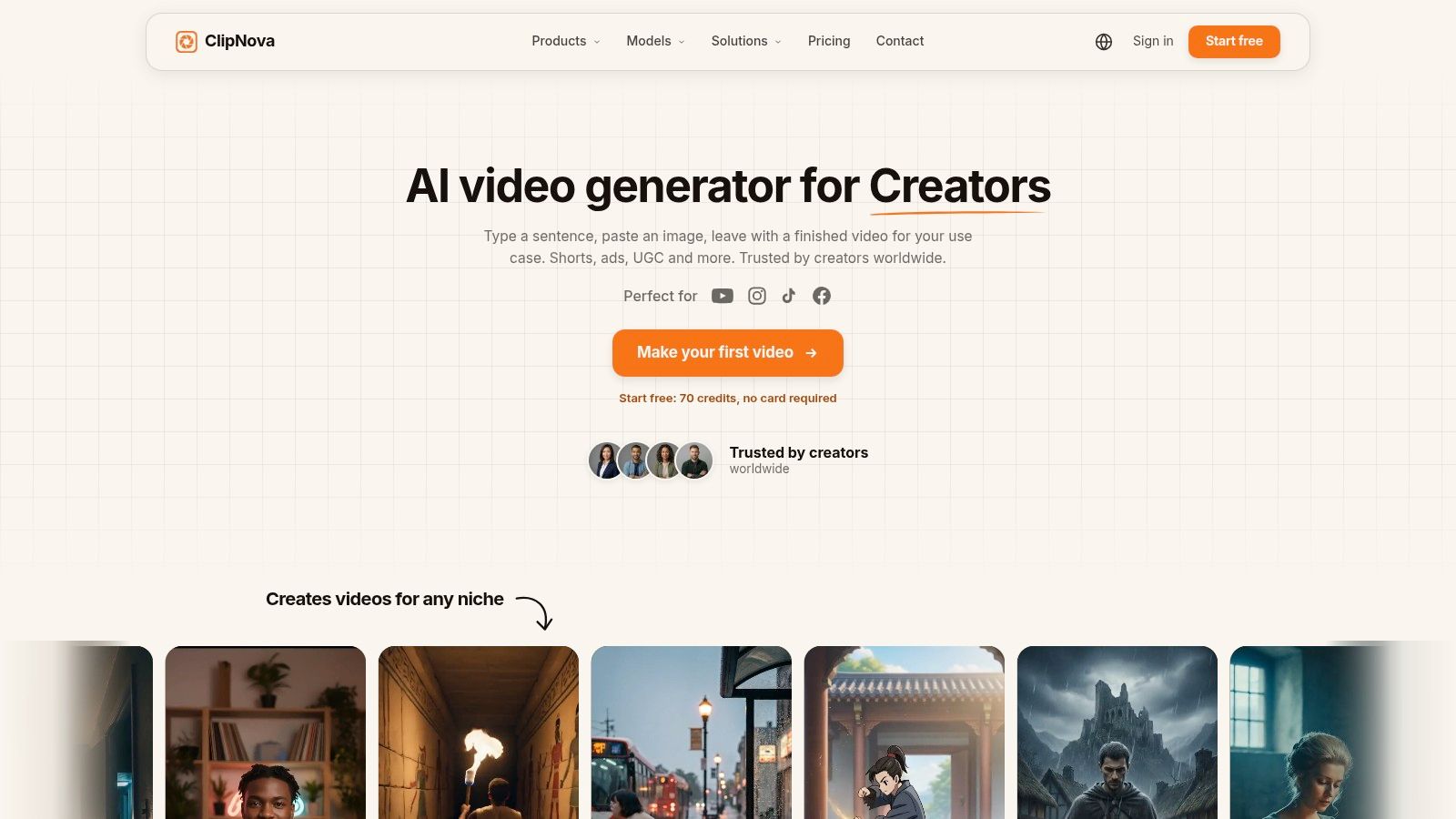 Screenshot from https://clipnova.io