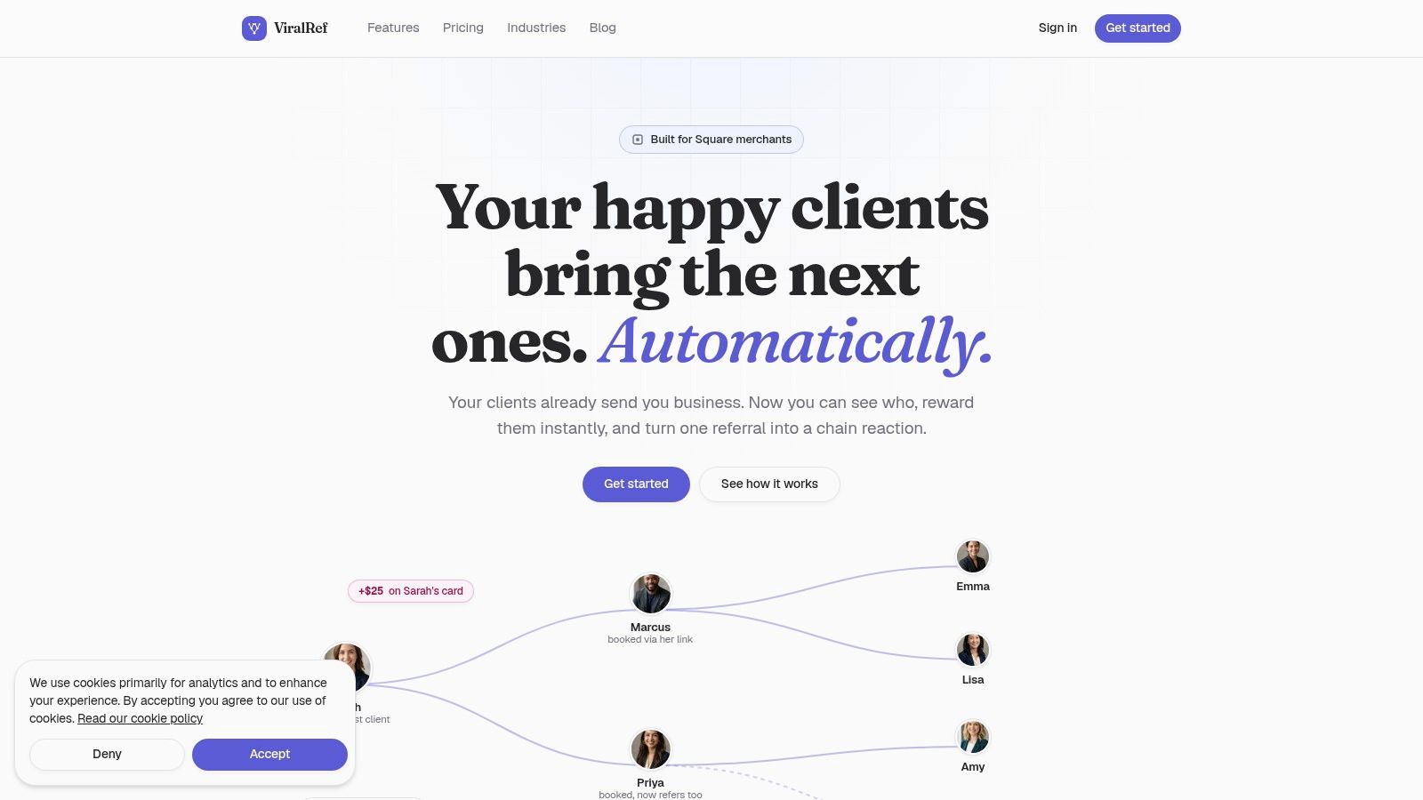 Screenshot from https://viralref.com