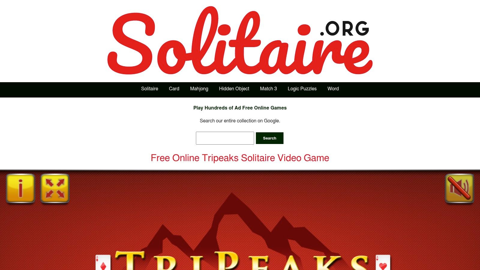 Solitaire.org Tripeaks