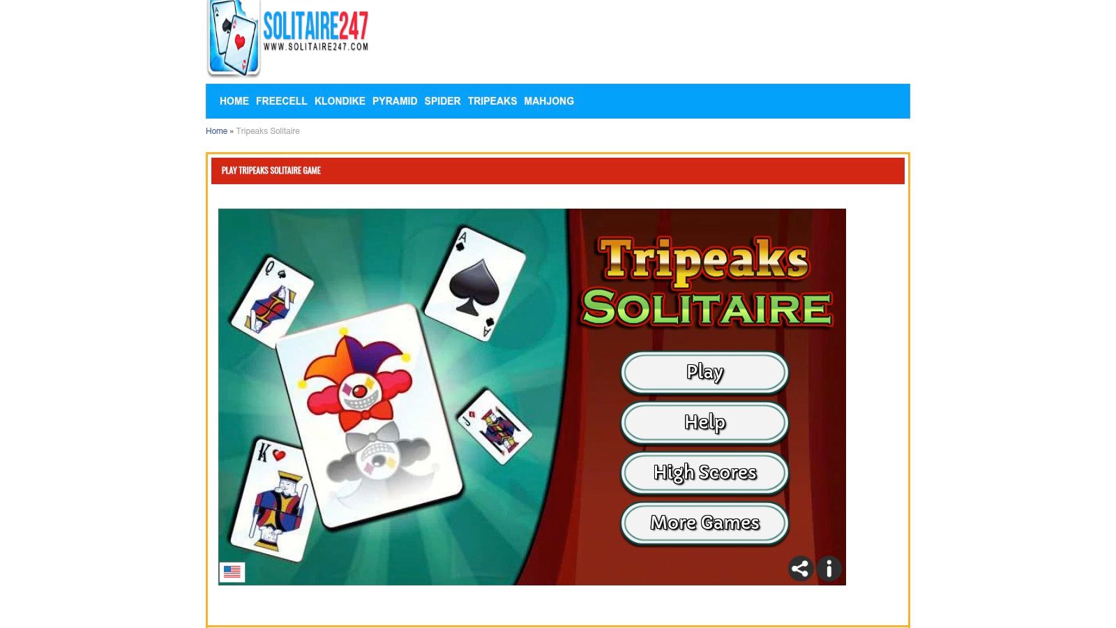 247 Games Tripeaks