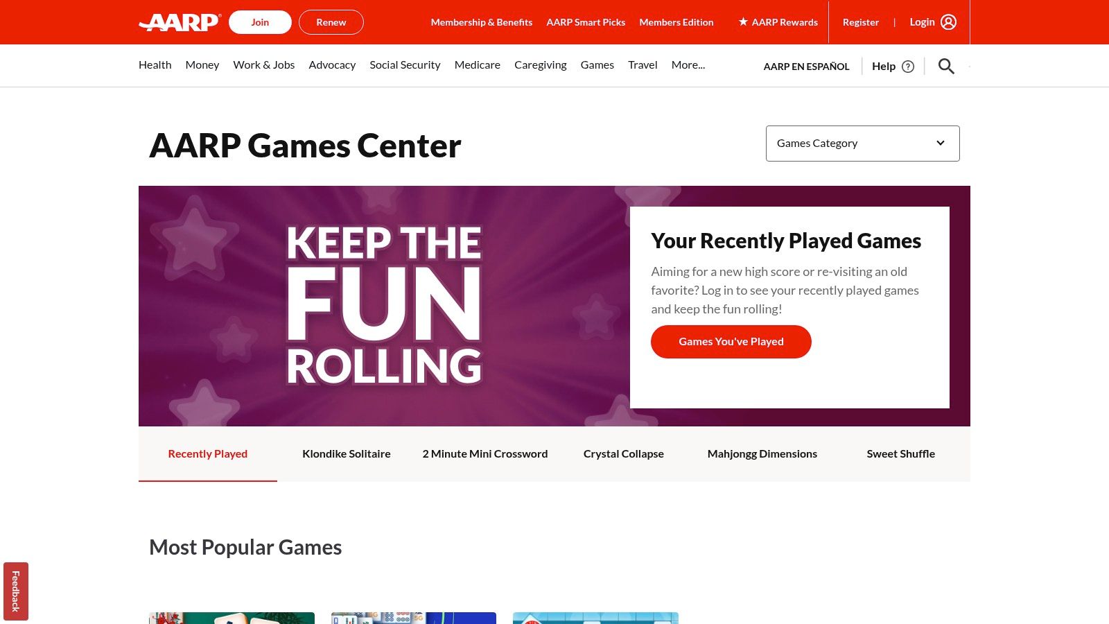 AARP Games