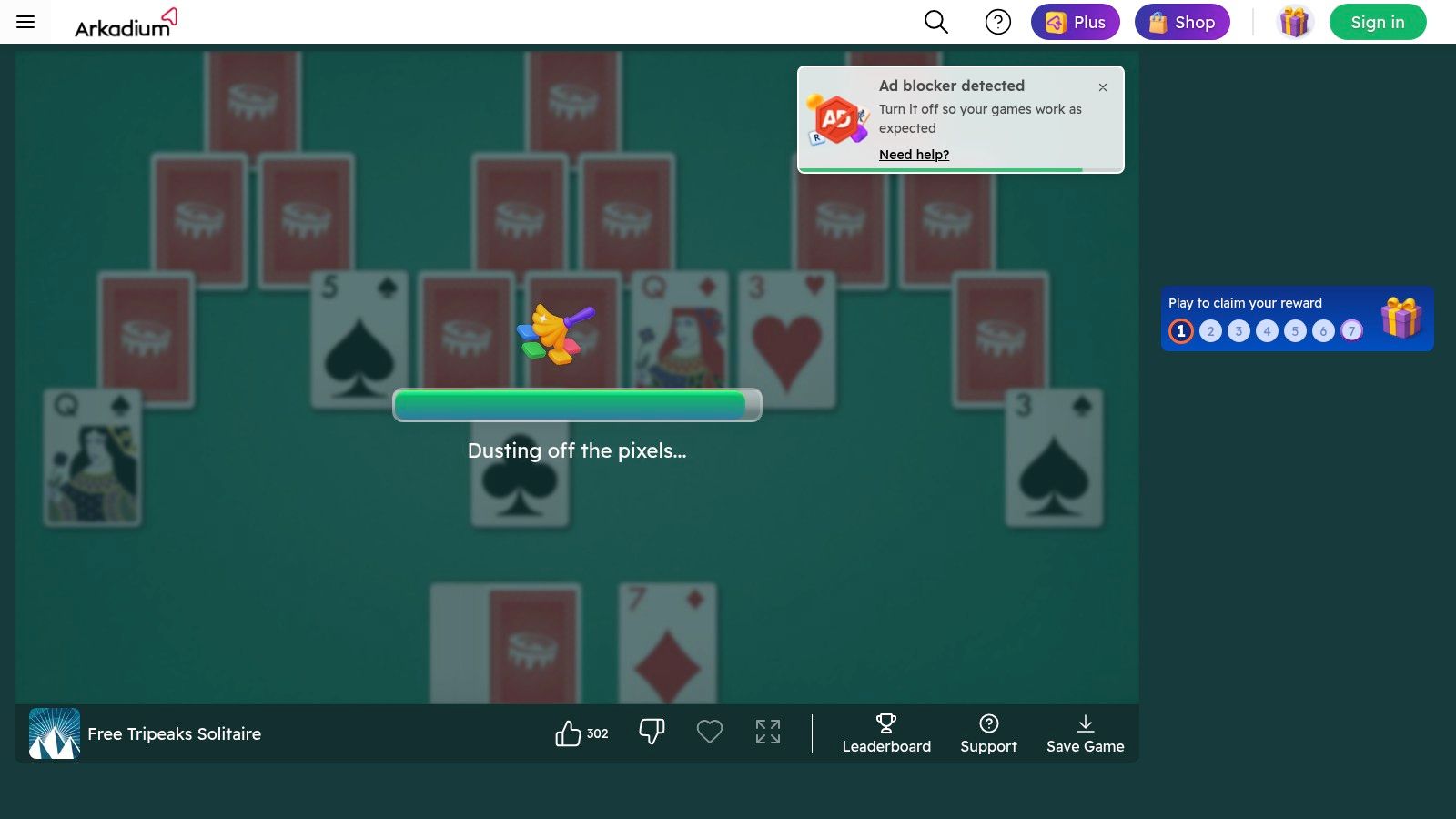 Arkadium Tripeaks Solitaire