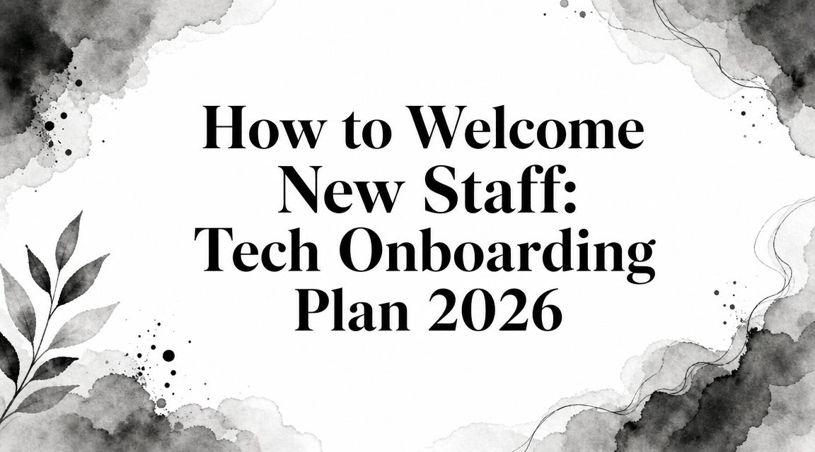 Welcome Technical How to Welcome New Staff: Tech Onboarding Plan 2026 | Talantrix