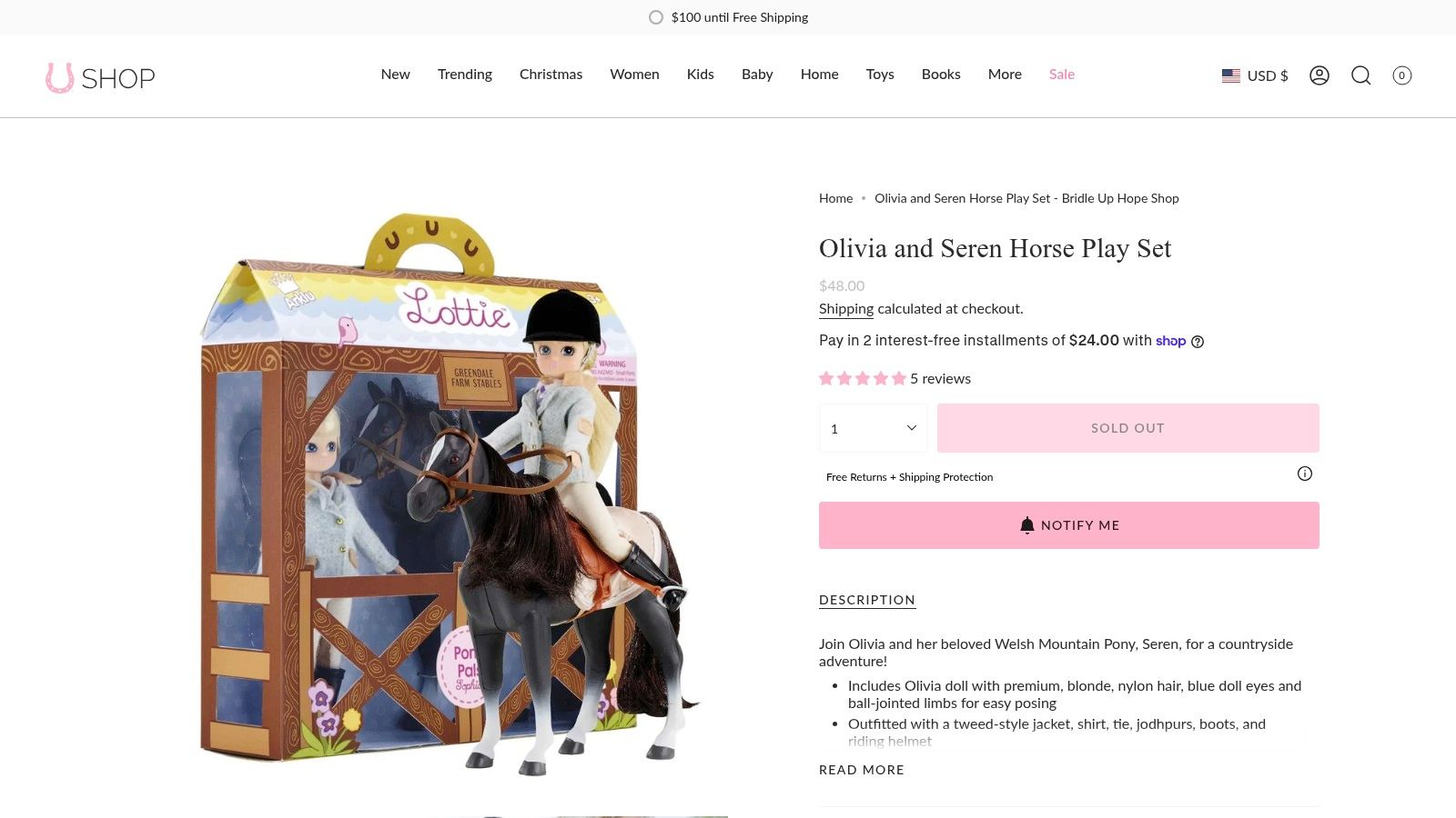 Olivia and Seren Horse Play Set - Bridle Up Hope Shop